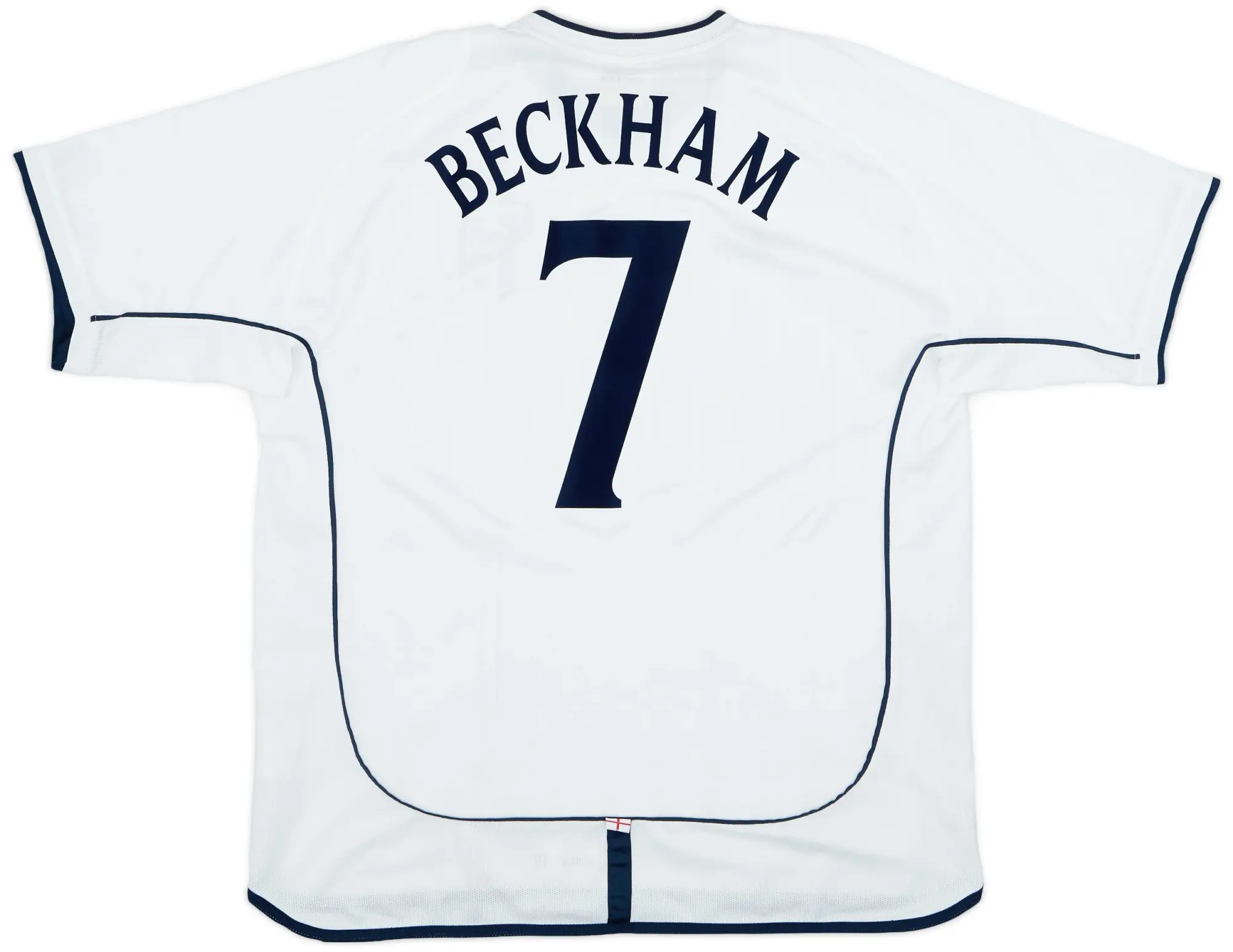 Umbro 2001-03 England Home Shirt Beckham #7 - 8/10 - (XXL)