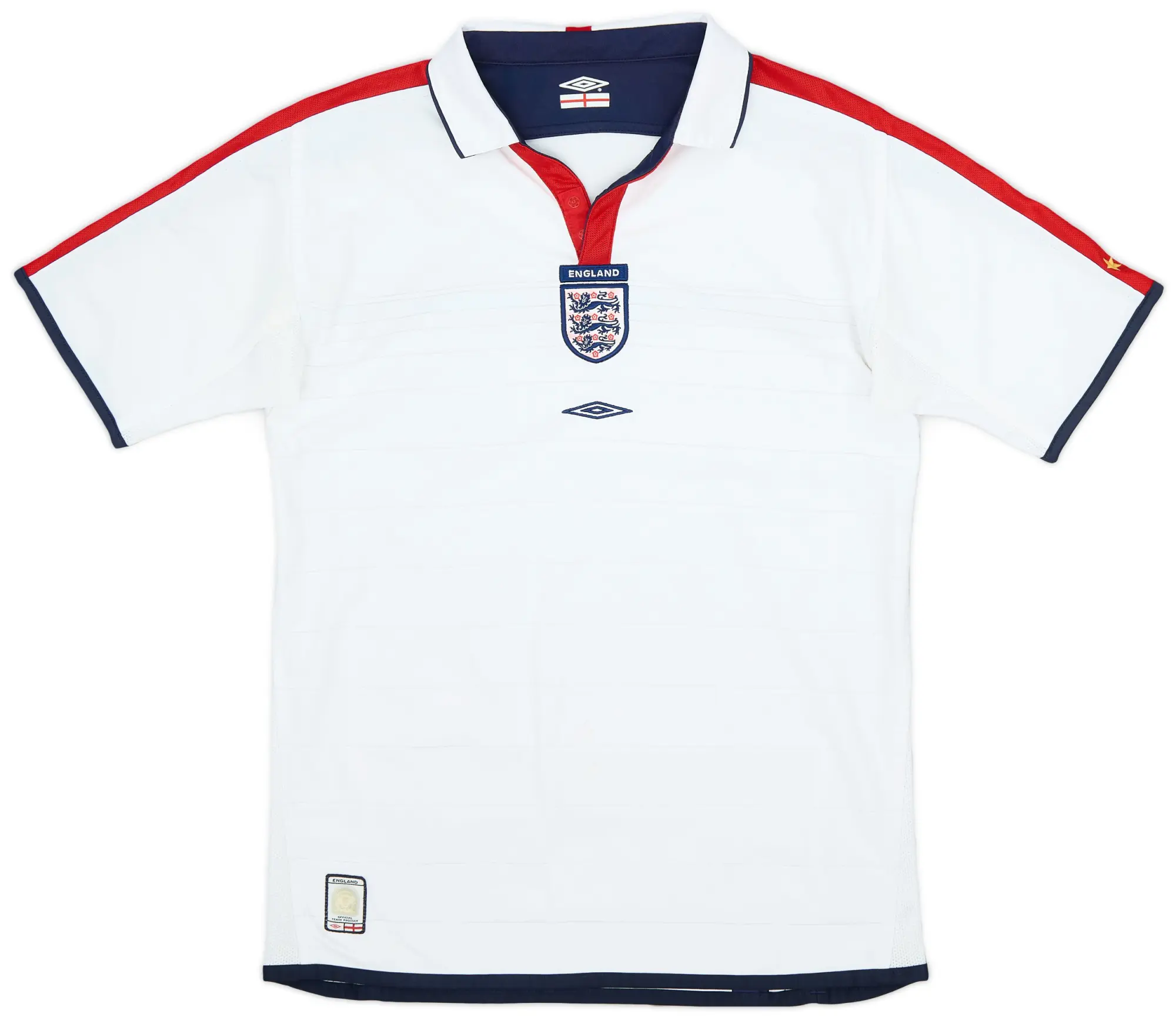 Umbro 2003-05 England Home Shirt - 6/10 - (XL.Boys)