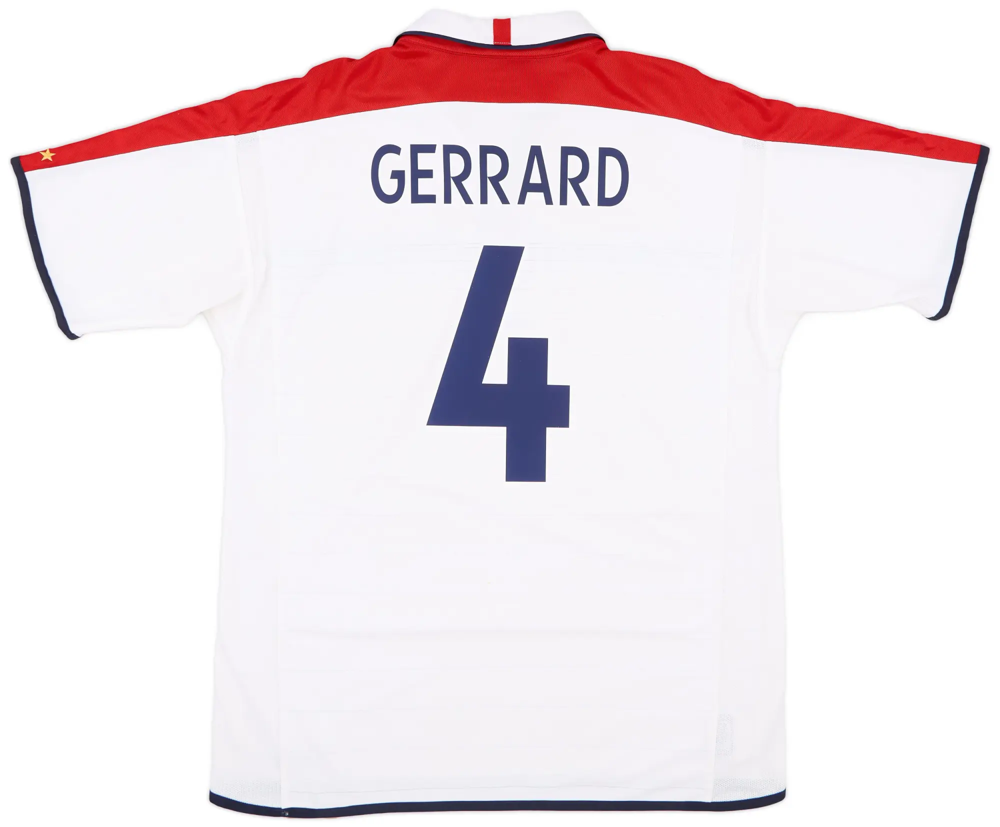 Umbro 2003-05 England Home Shirt Gerrard #4 - 6/10 - (XL)