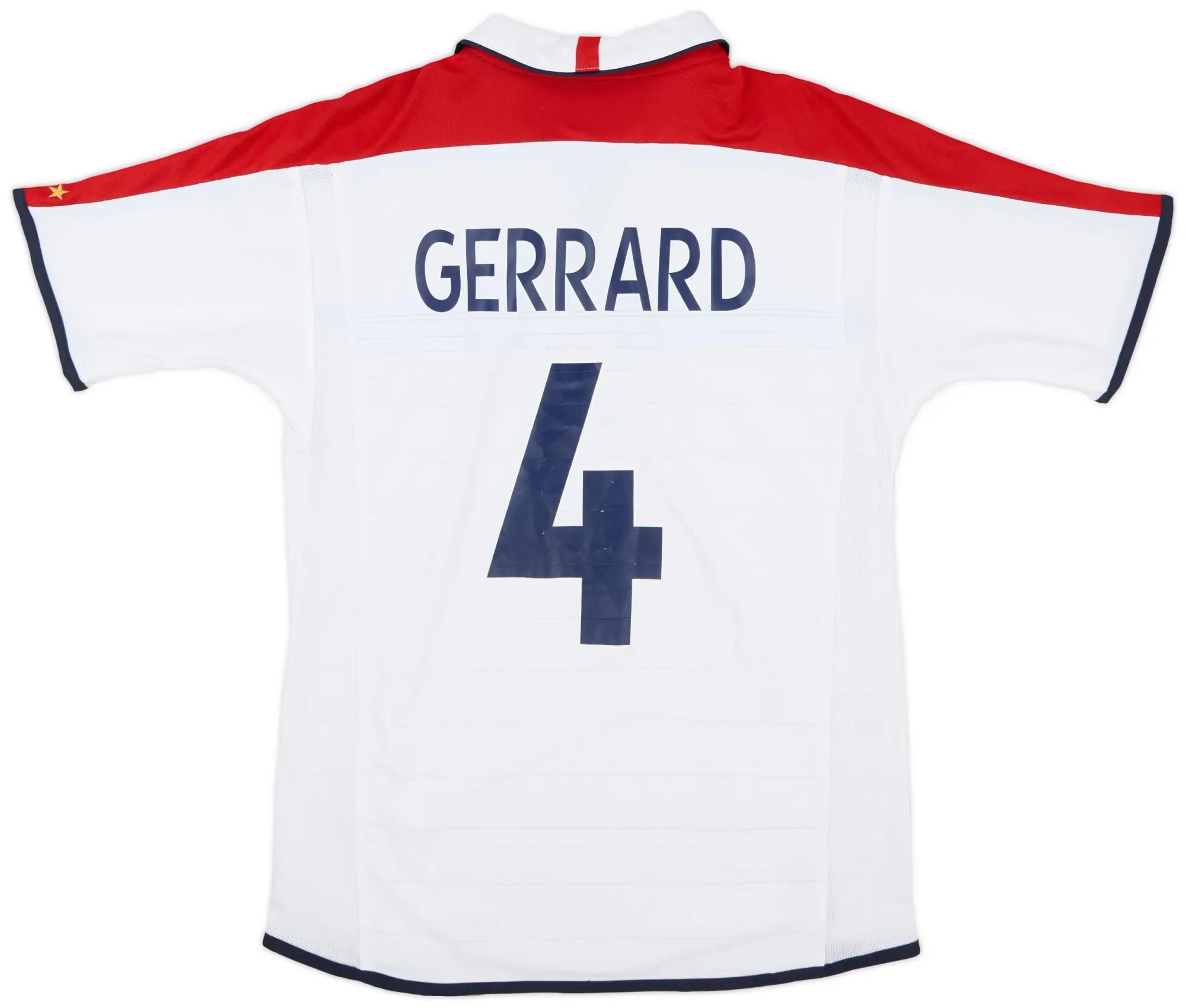 Umbro 2003-05 England Home Shirt Gerrard #4 - 6/10 - (S)