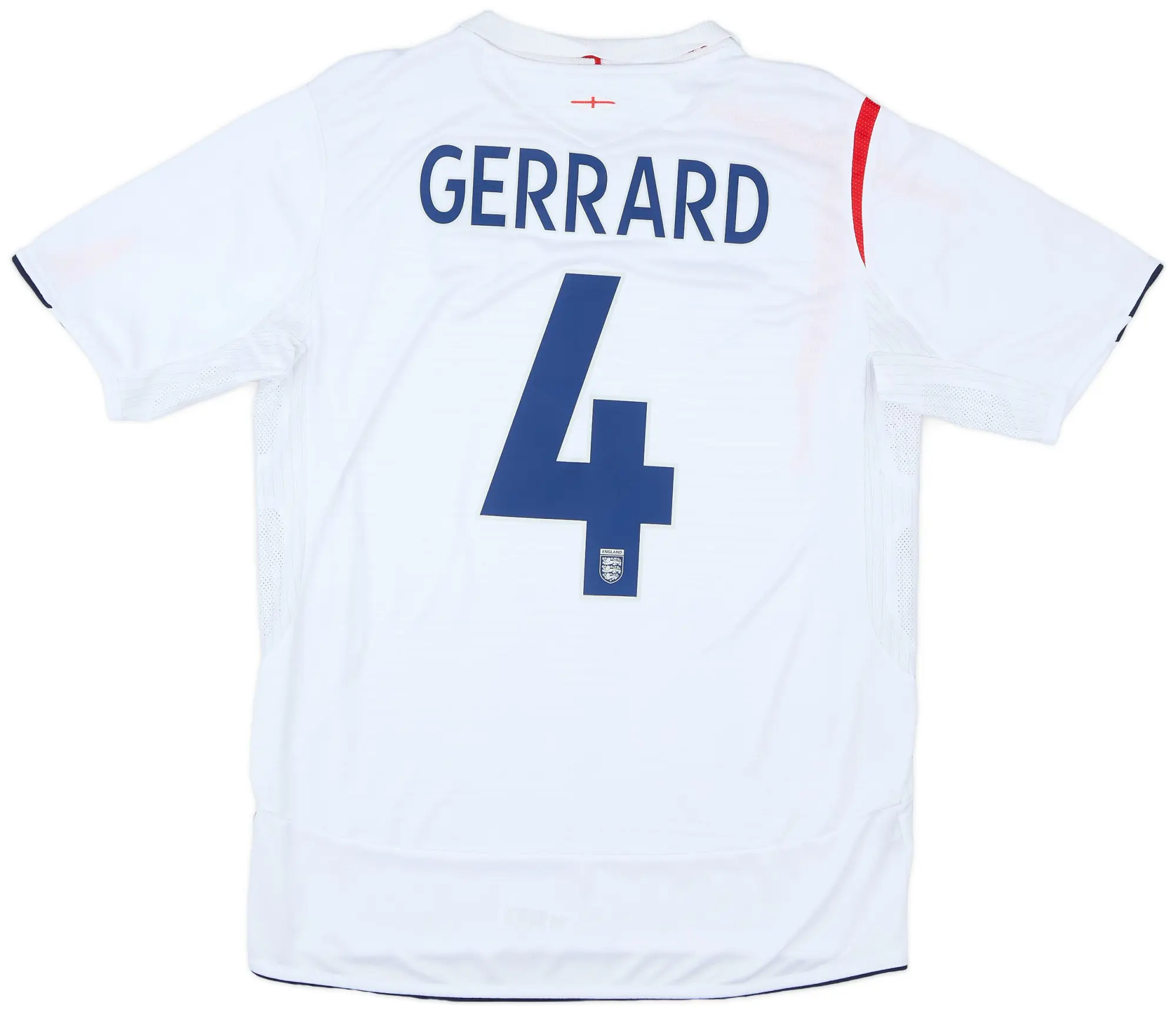 Umbro 2005-07 England Home Shirt Gerrard #4 - 6/10 - (L)