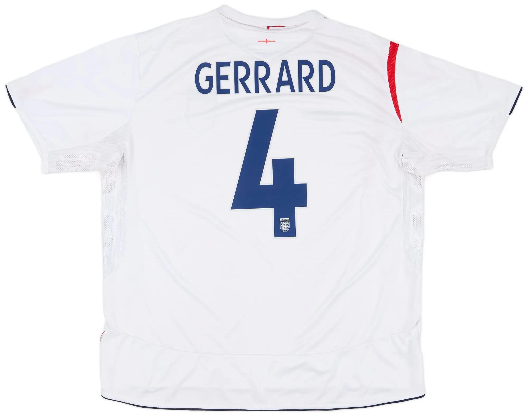 Umbro 2005-07 England Home Shirt Gerrard #4 - 5/10 - (3XL)