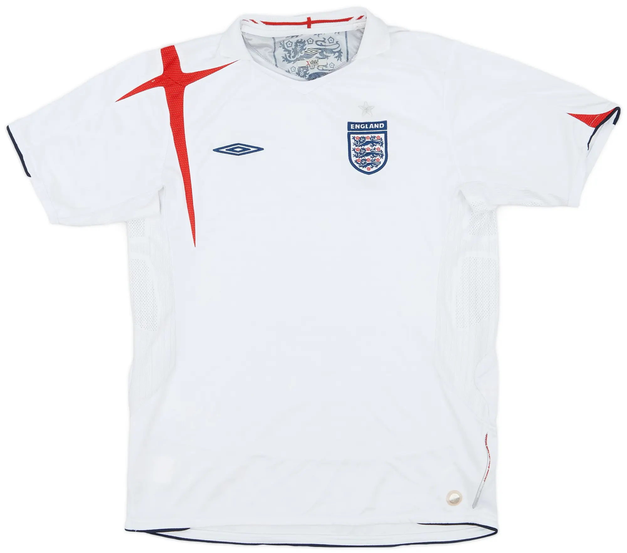 Umbro 2005-07 England Home Shirt - 6/10 - (XL.Boys)