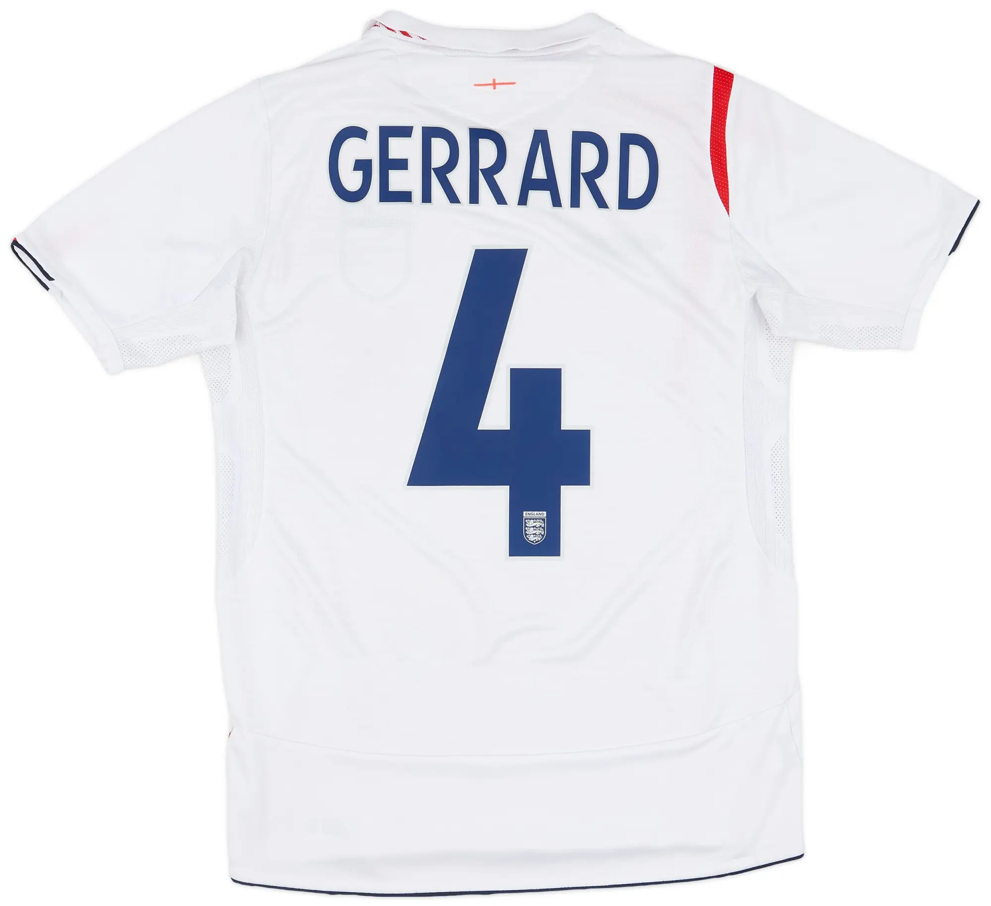 Umbro 2005-07 England Home Shirt Gerrard #4 - 7/10 - (S)