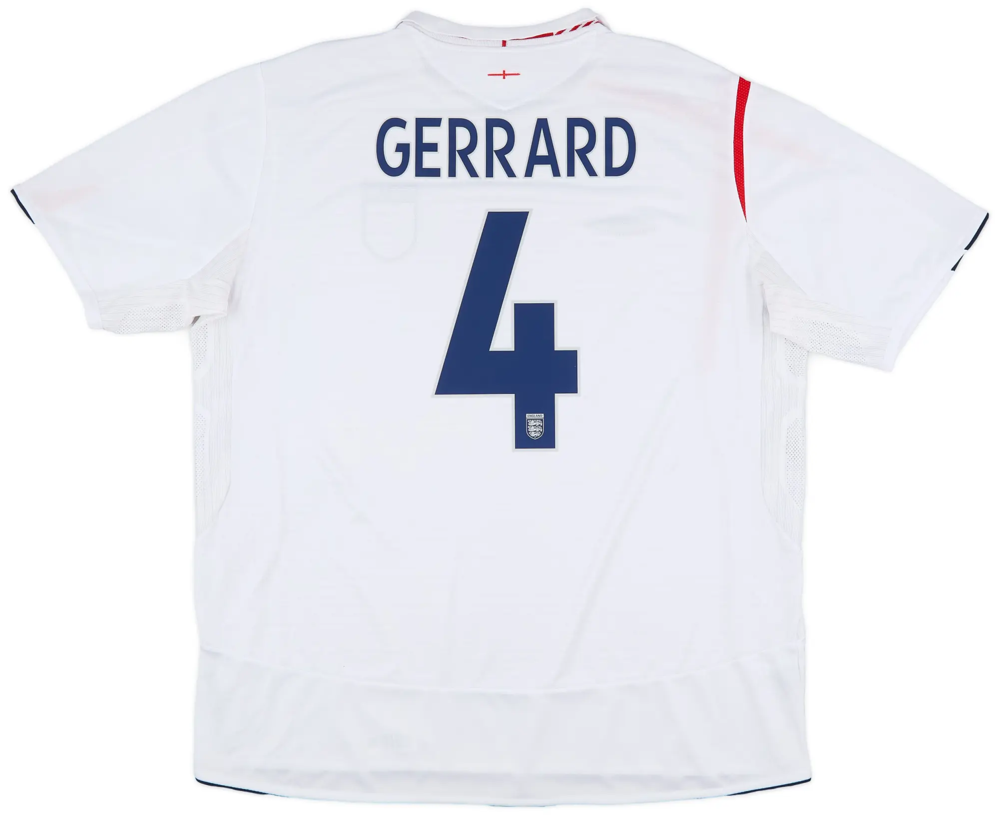 Umbro 2005-07 England Home Shirt Gerrard #4 - 9/10 - (3XL)