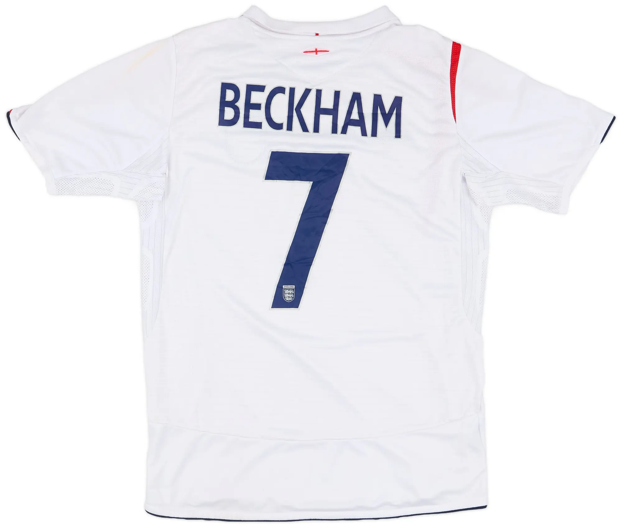 Umbro 2005-07 England Home Shirt Beckham #7 - 6/10 - (M)