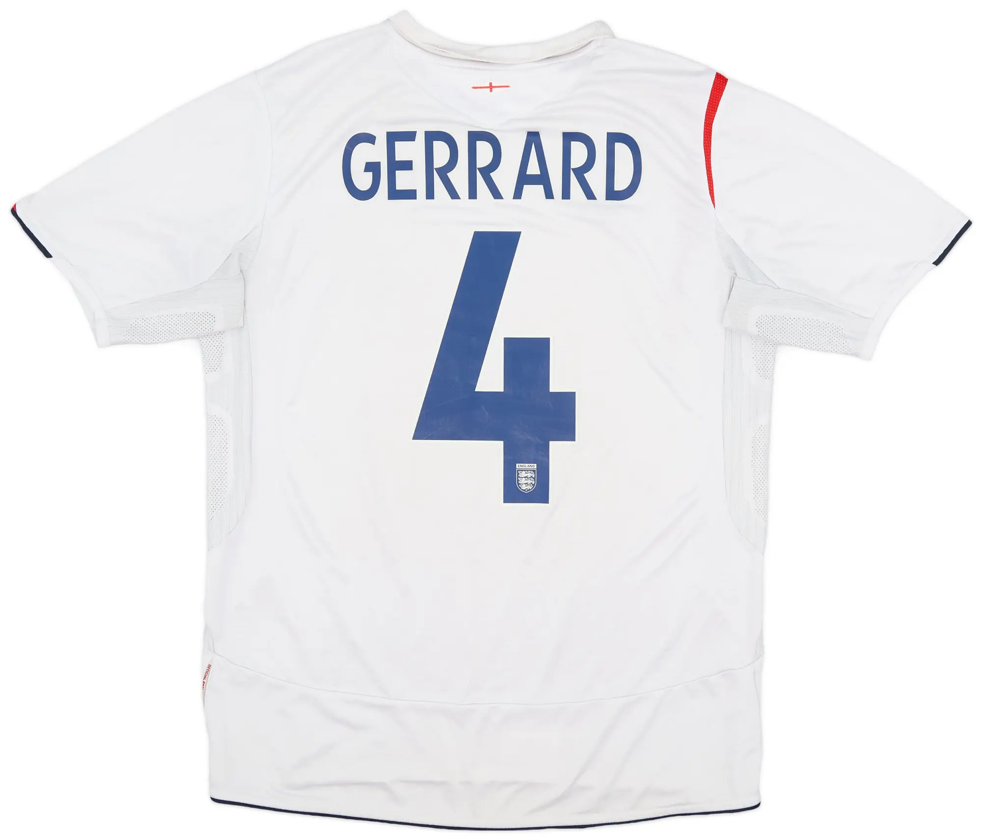 Umbro 2005-07 England Home Shirt Gerrard #4 - 6/10 - (L)