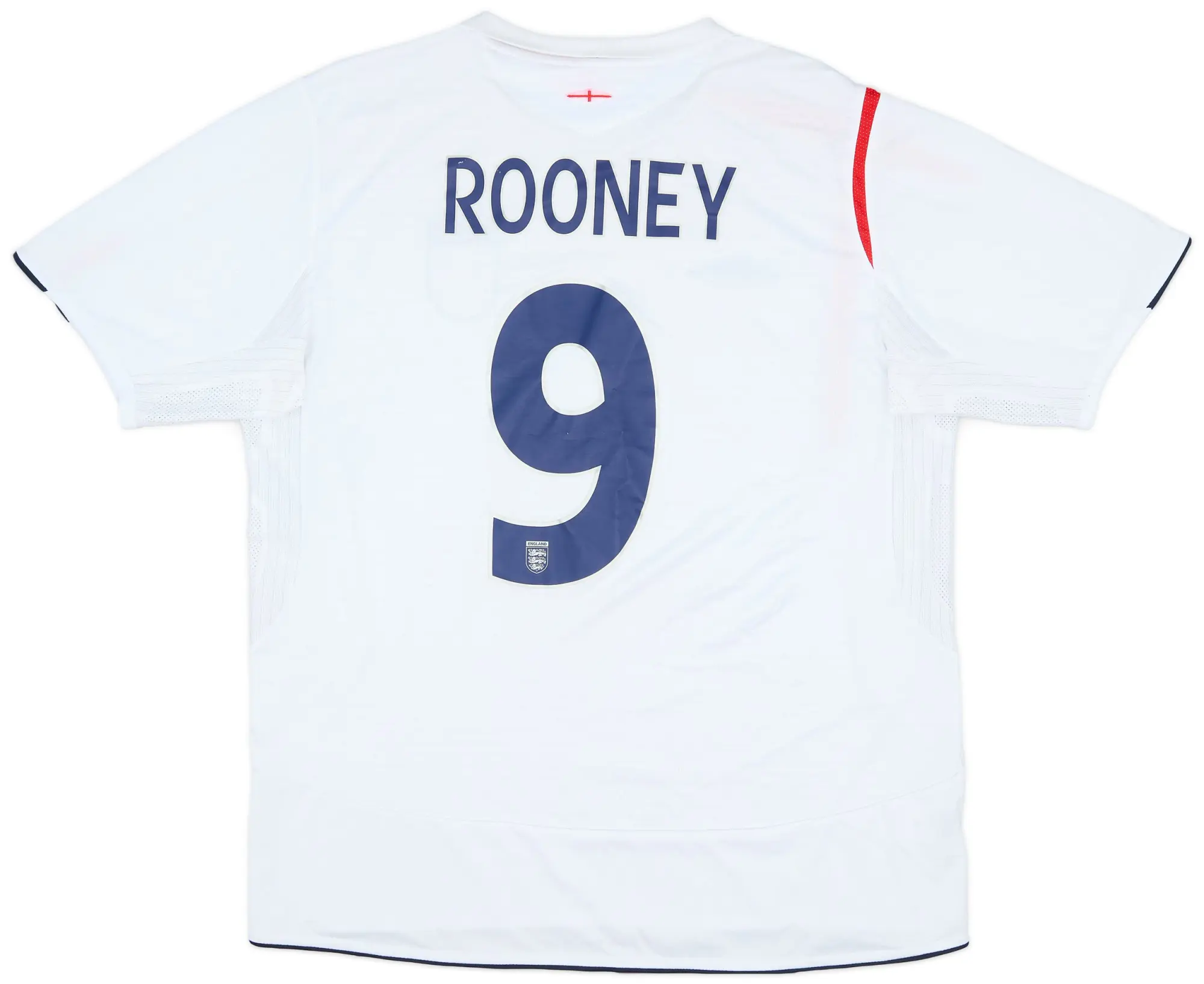 Umbro 2005-07 England Home Shirt Rooney #9 - 7/10 - (XL)