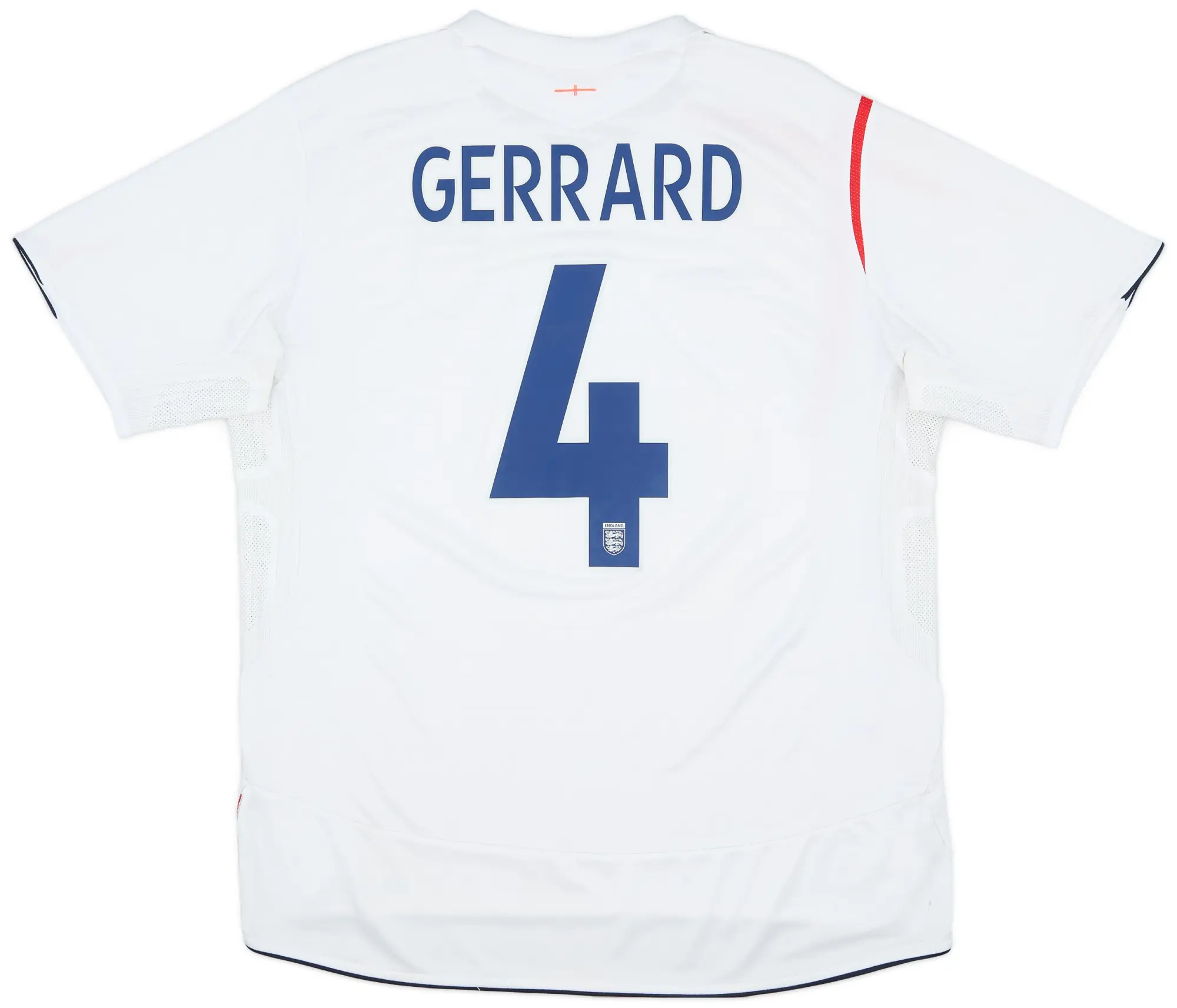 Umbro 2005-07 England Home Shirt Gerrard #4 - 7/10 - (L)