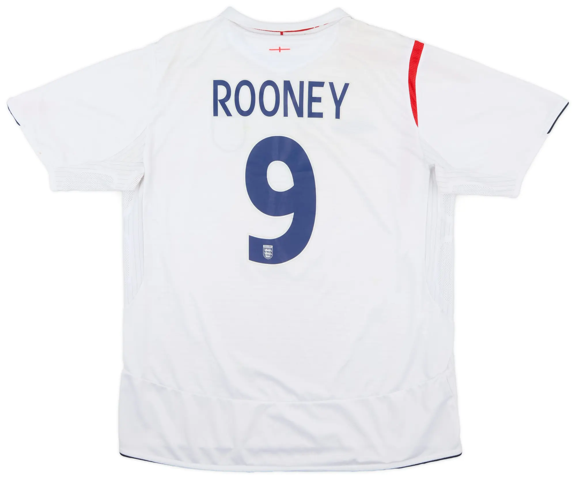 Umbro 2005-07 England Home Shirt Rooney #9 - 6/10 - (XL)