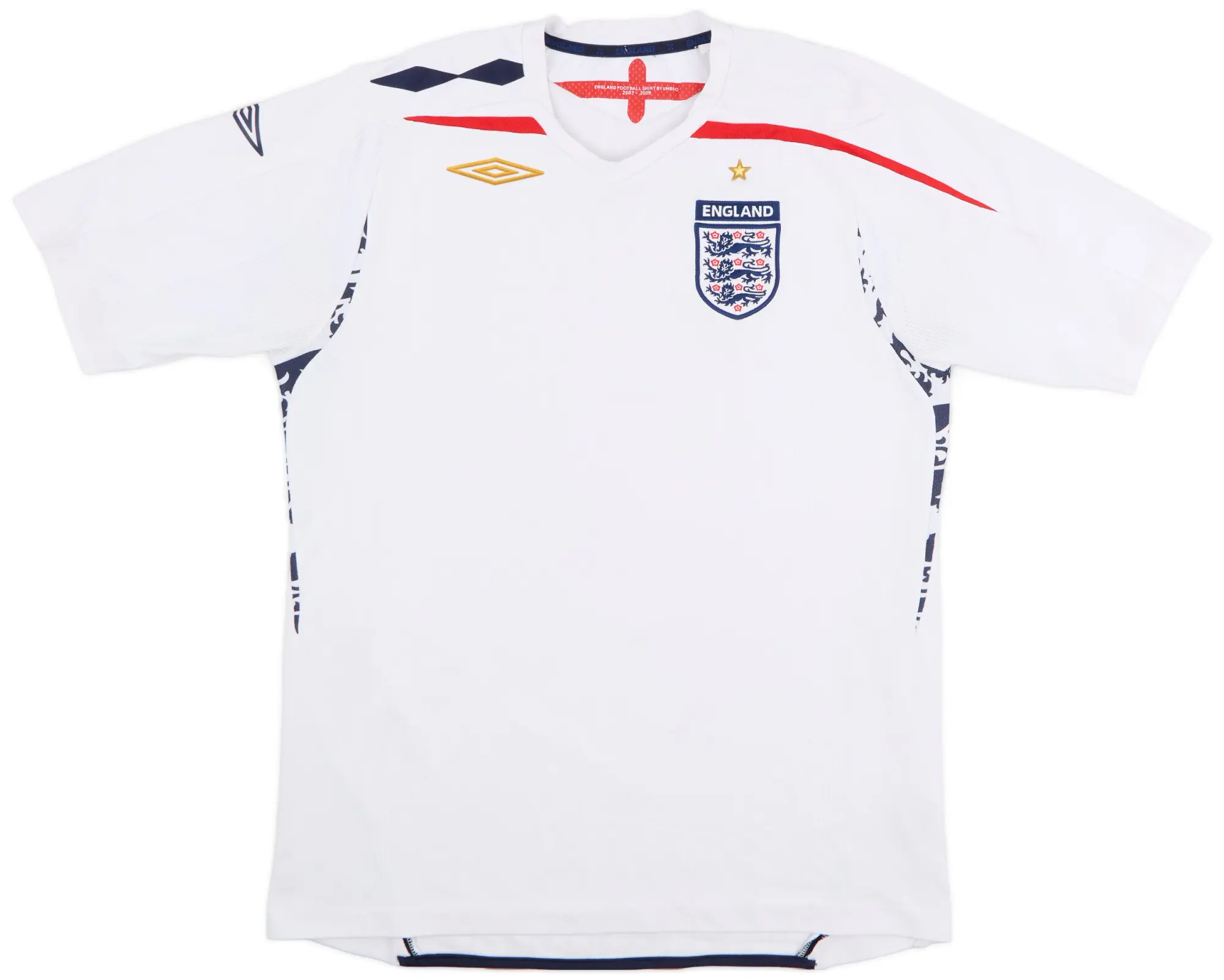 Umbro 2007-09 England Home Shirt - 9/10 - (L)