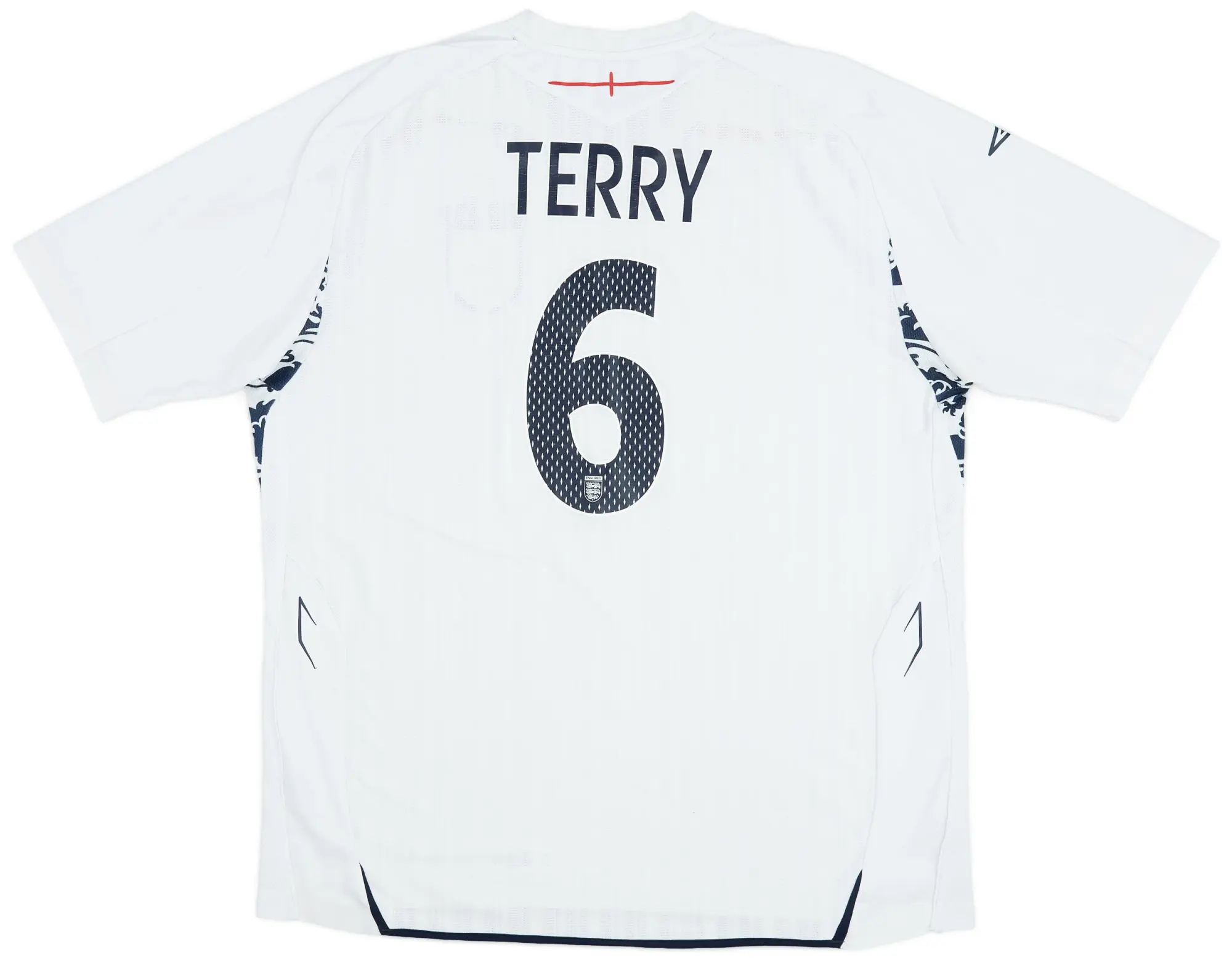 Umbro 2007-09 England Home Shirt Terry #6 - 6/10 - (XXL)