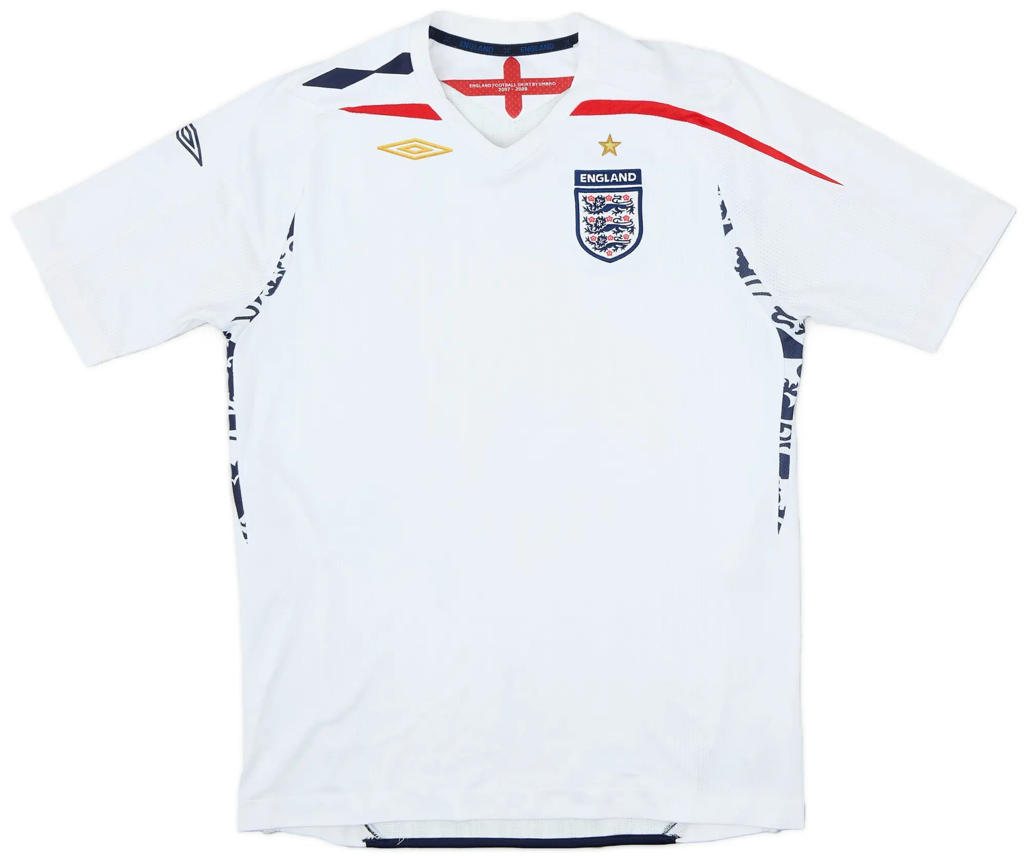 Umbro 2007-09 England Home Shirt - 7/10 - (XL.Boys)
