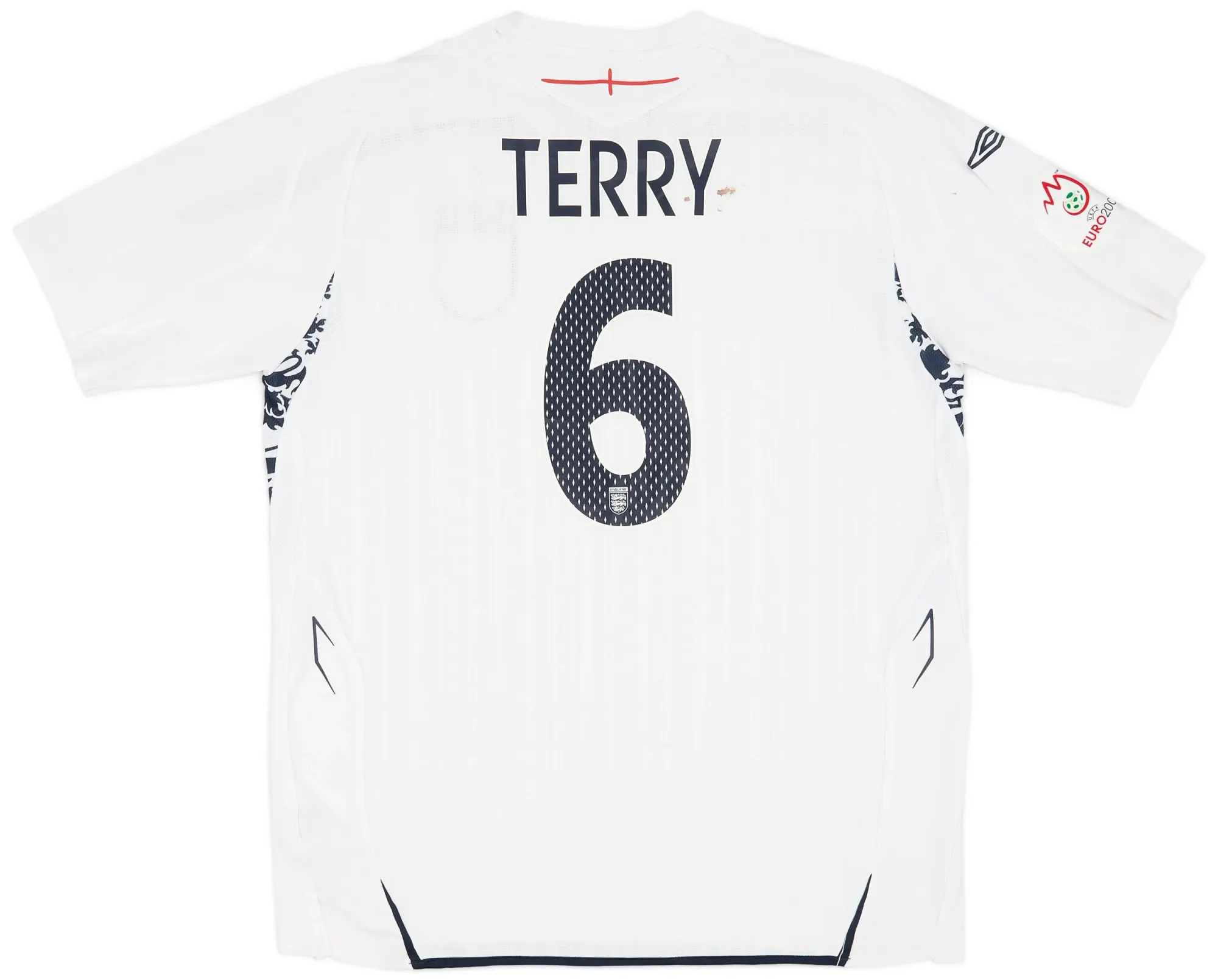 Umbro 2007-09 England Home Shirt Terry #6 - 7/10 - (XL)