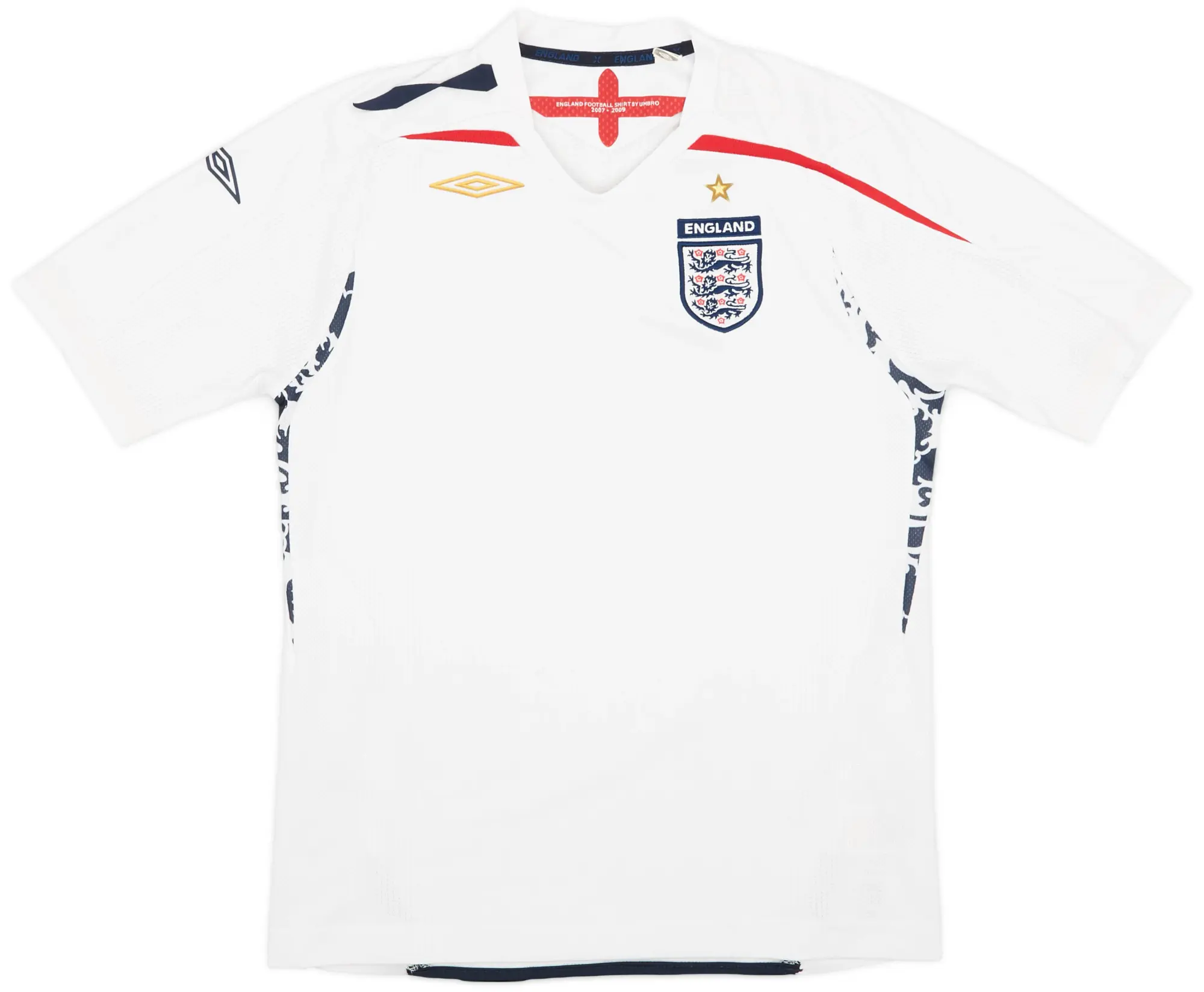 Umbro 2007-09 England Home Shirt - 7/10 - (L.Boys)