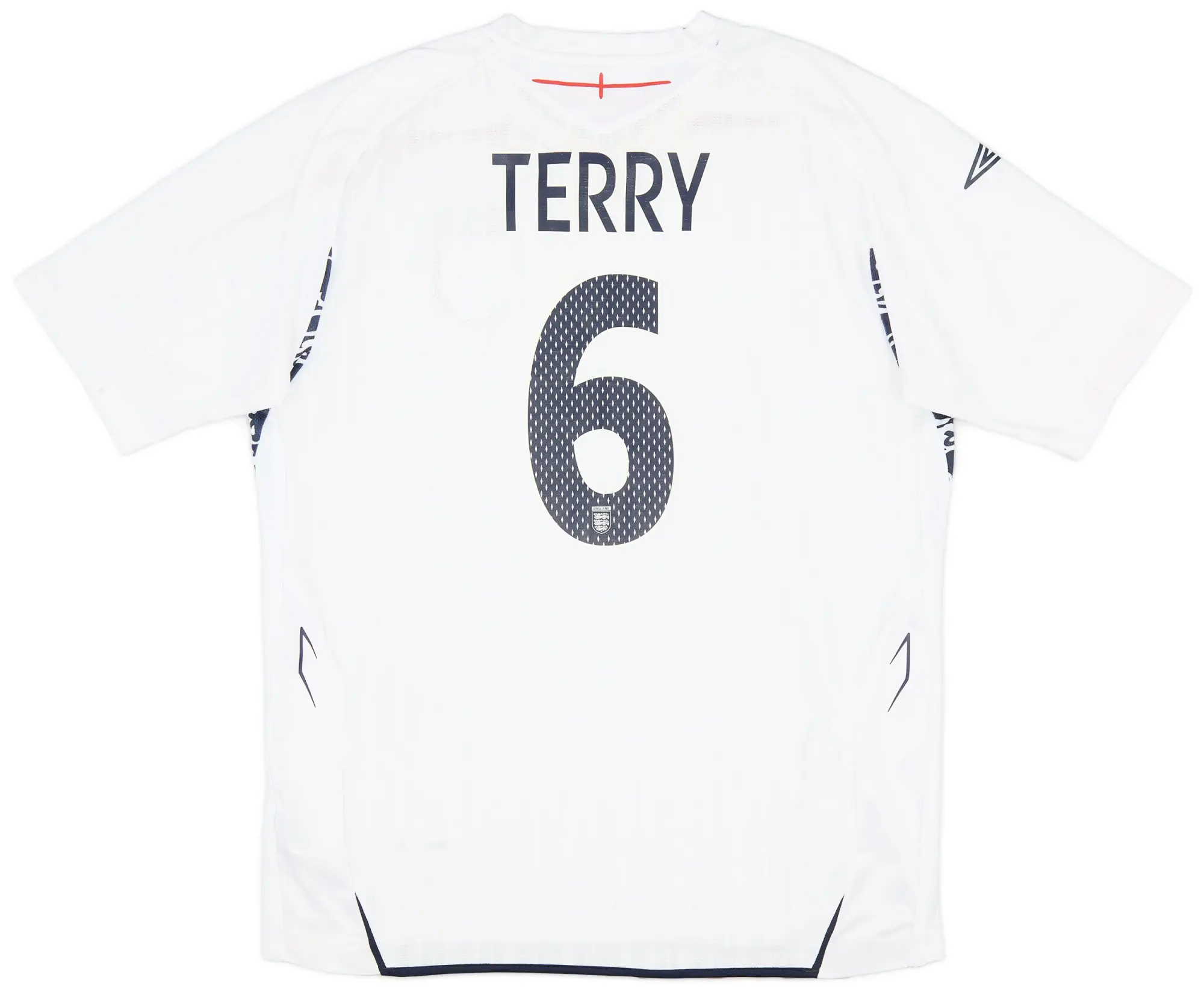 Umbro 2007-09 England Home Shirt Terry #6 - 8/10 - (XL)