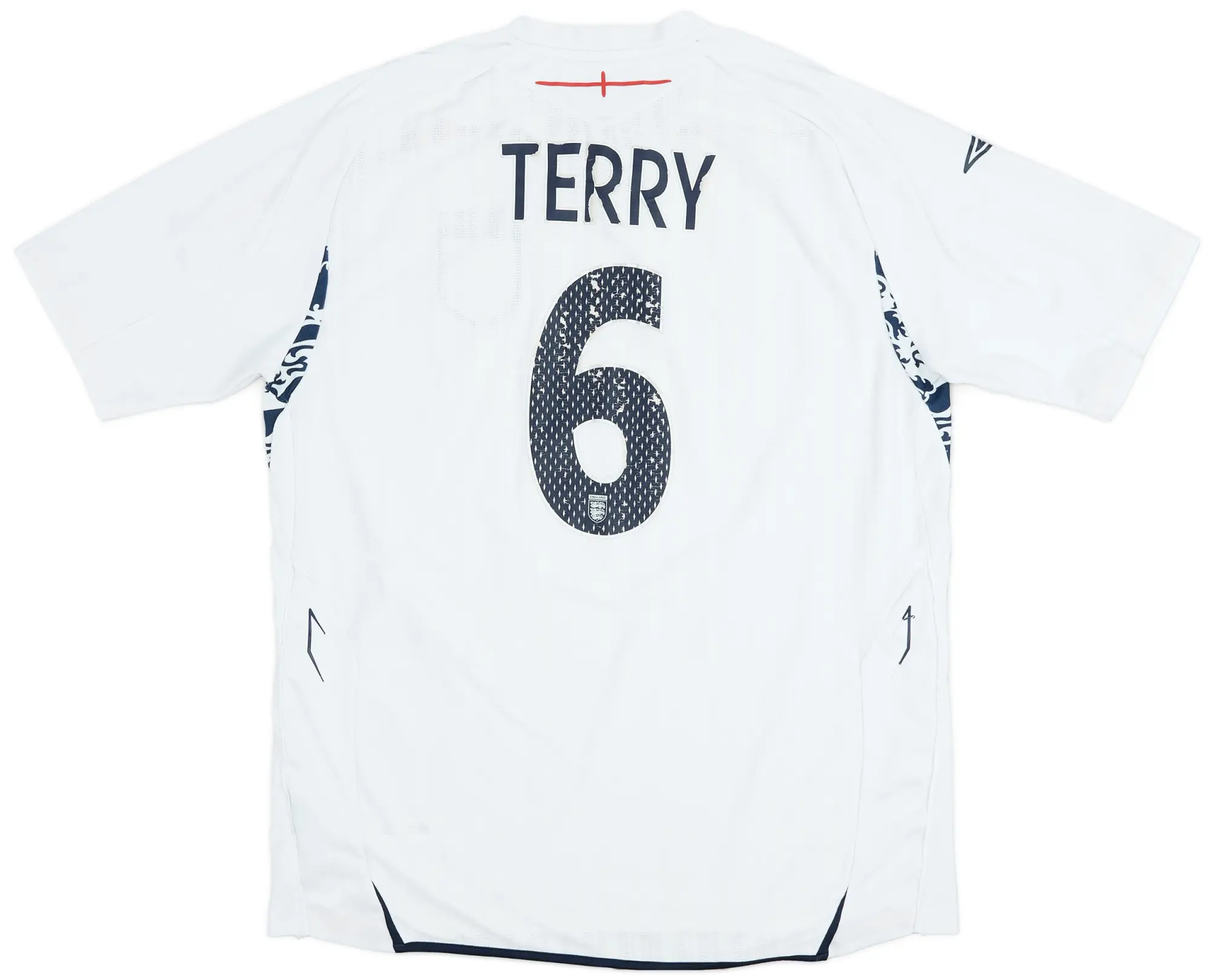 Umbro 2007-09 England Home Shirt Terry #6 - 5/10 - (XL)