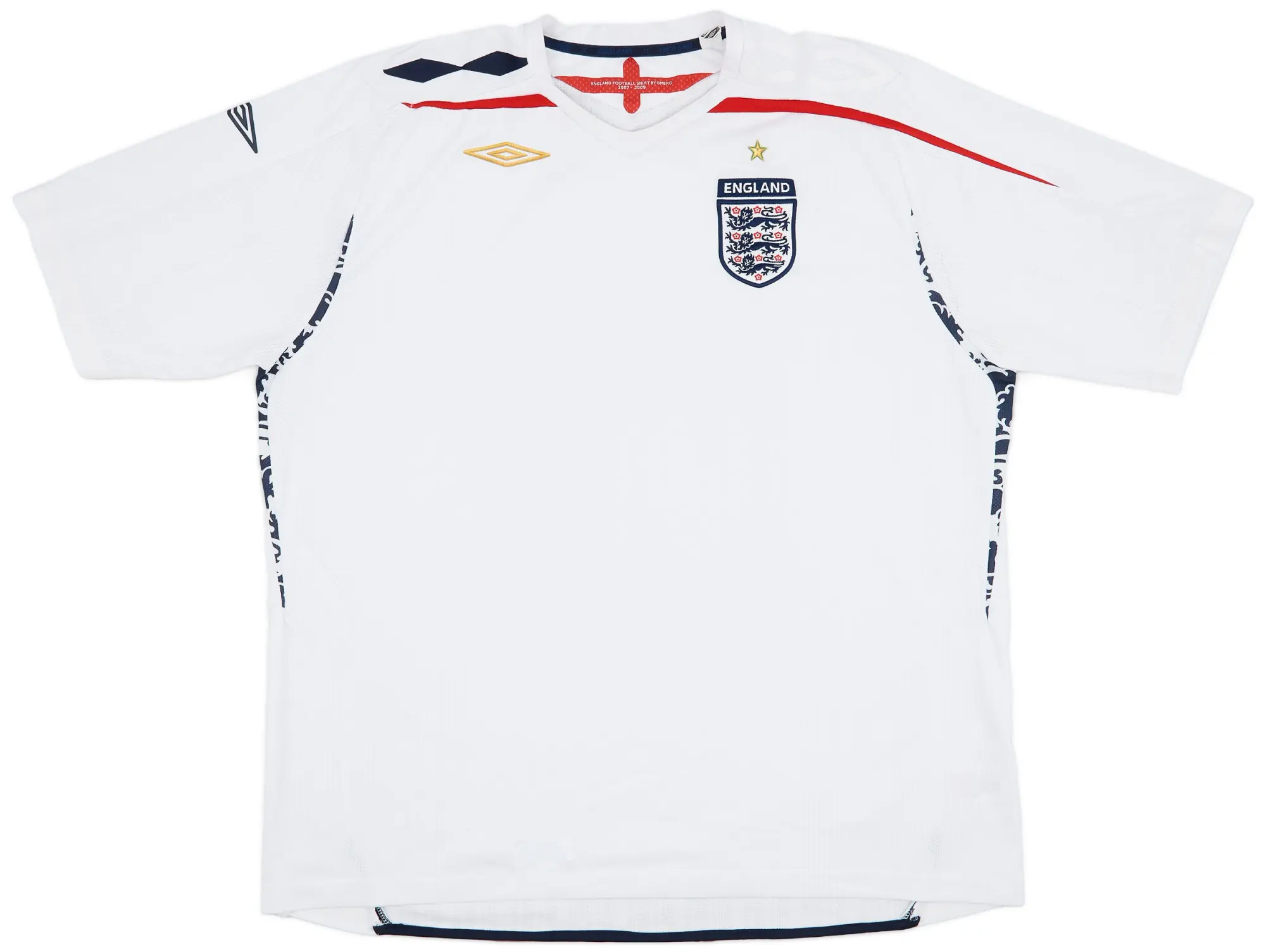 Umbro 2007-09 England Home Shirt - 7/10 - (3XL)