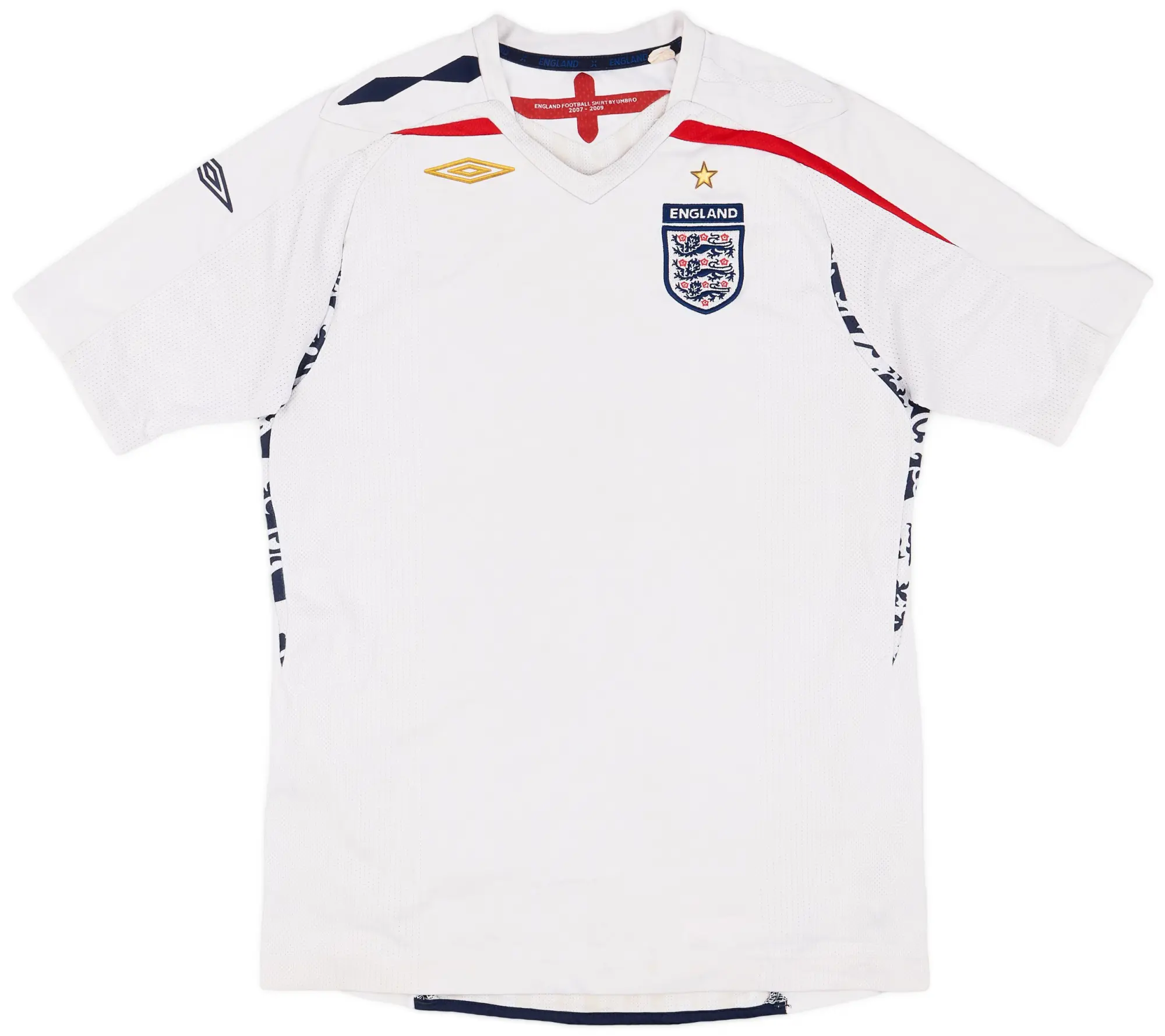 Umbro 2007-09 England Home Shirt - 5/10 - (XL.Boys)