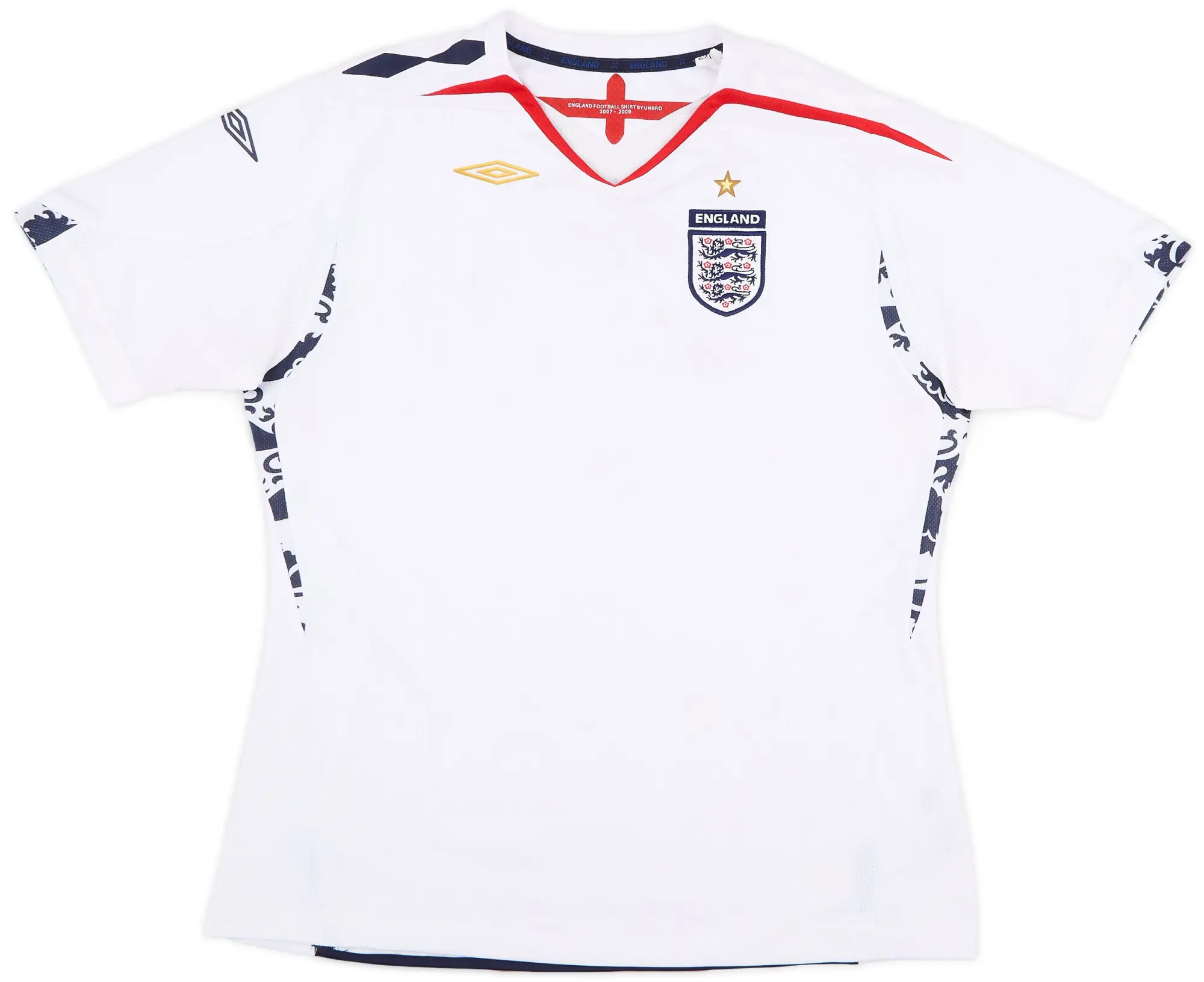 Umbro 2007-09 England Home Shirt - 7/10 - (Women's L)