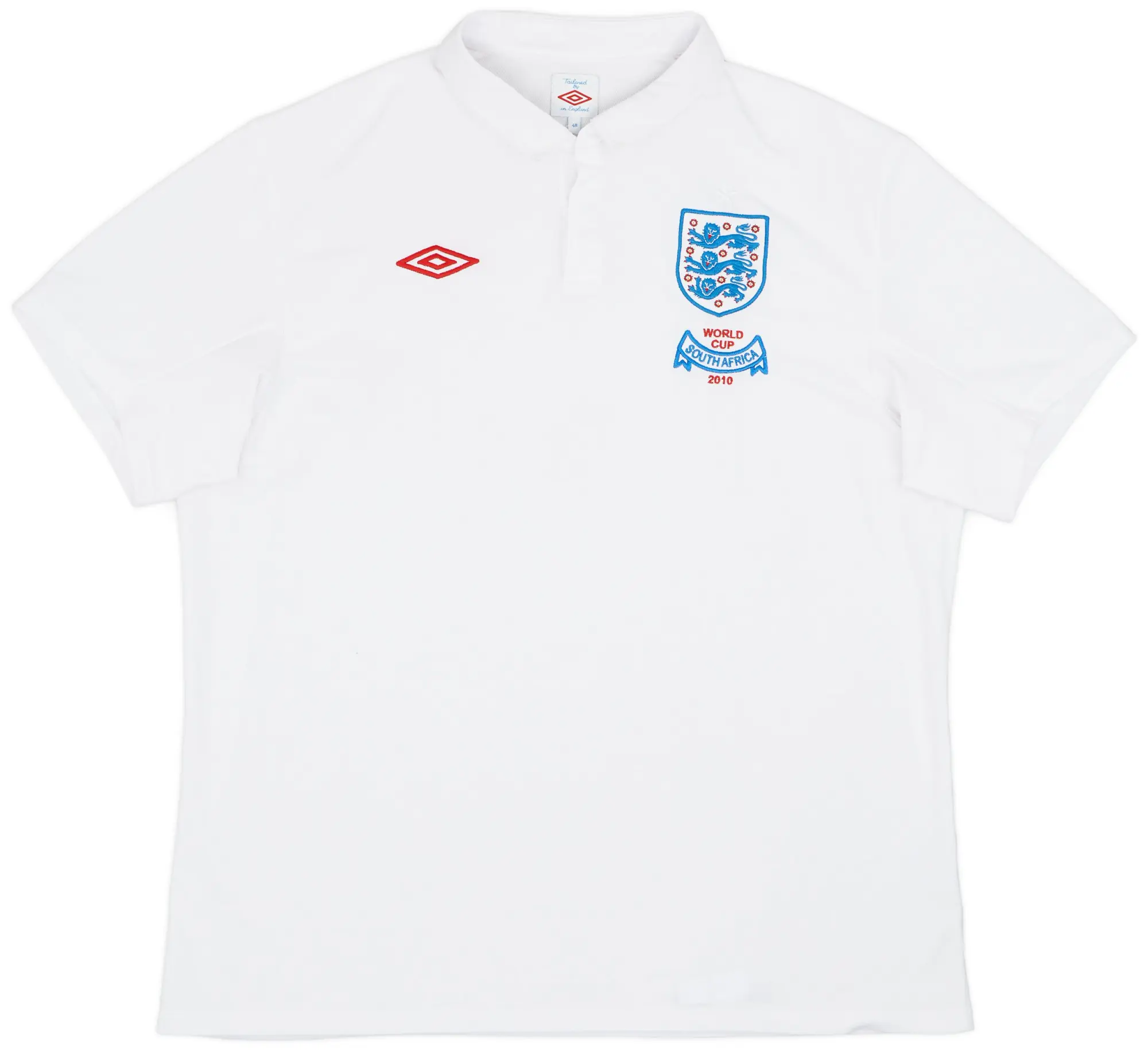 Umbro 2009-10 England 'South Africa' Home Shirt - 9/10 - (XXL)