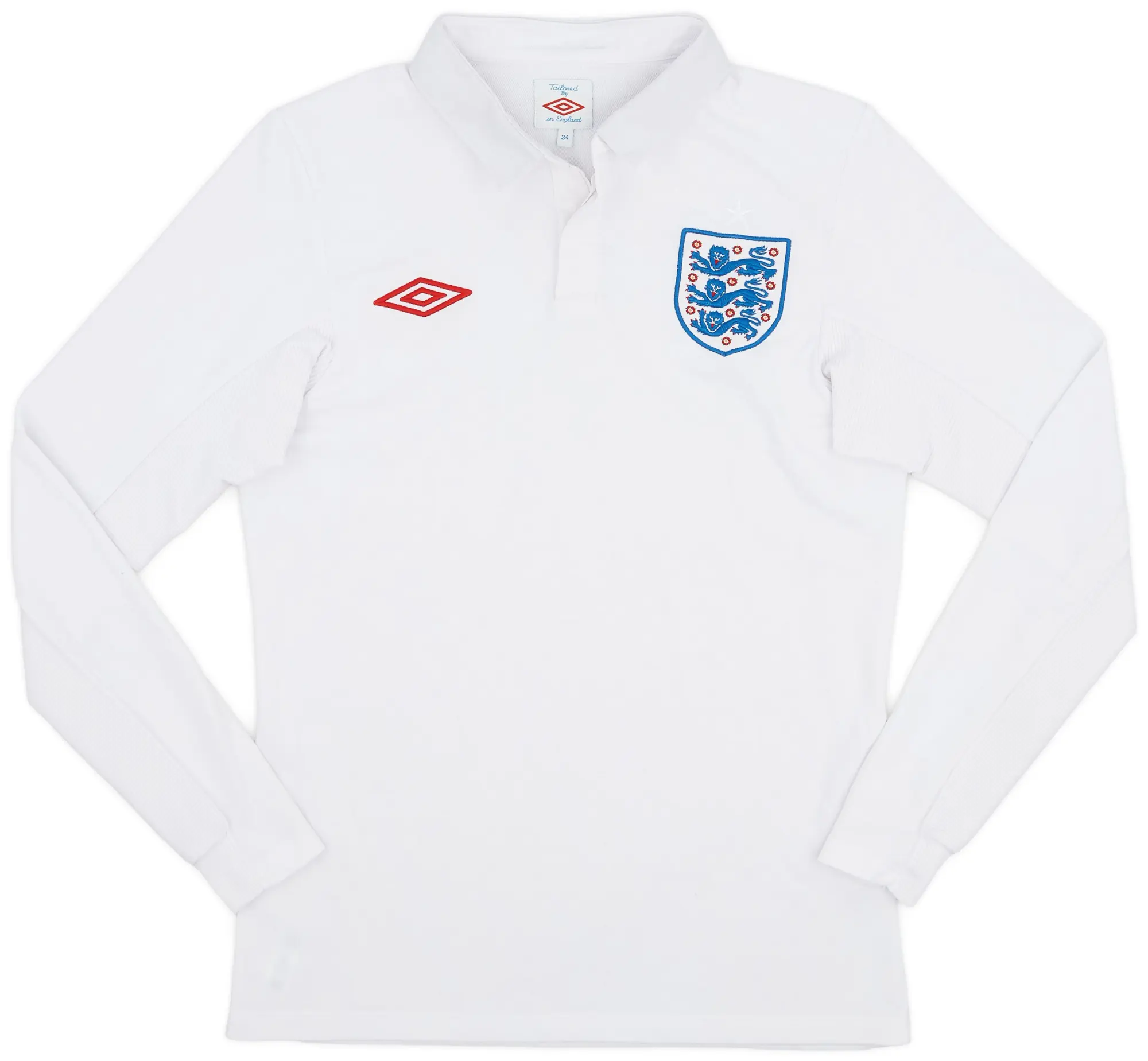 Umbro 2009-10 England Home L/S Shirt - 7/10 - (XS)