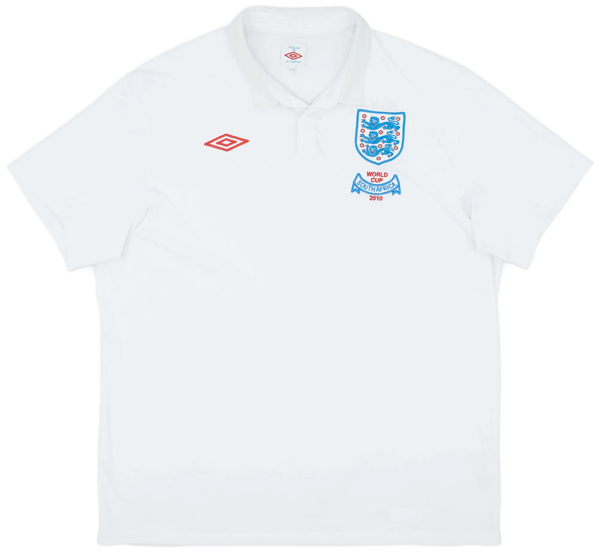 Umbro 2009-10 England 'South Africa' Home Shirt - 9/10 - (L)
