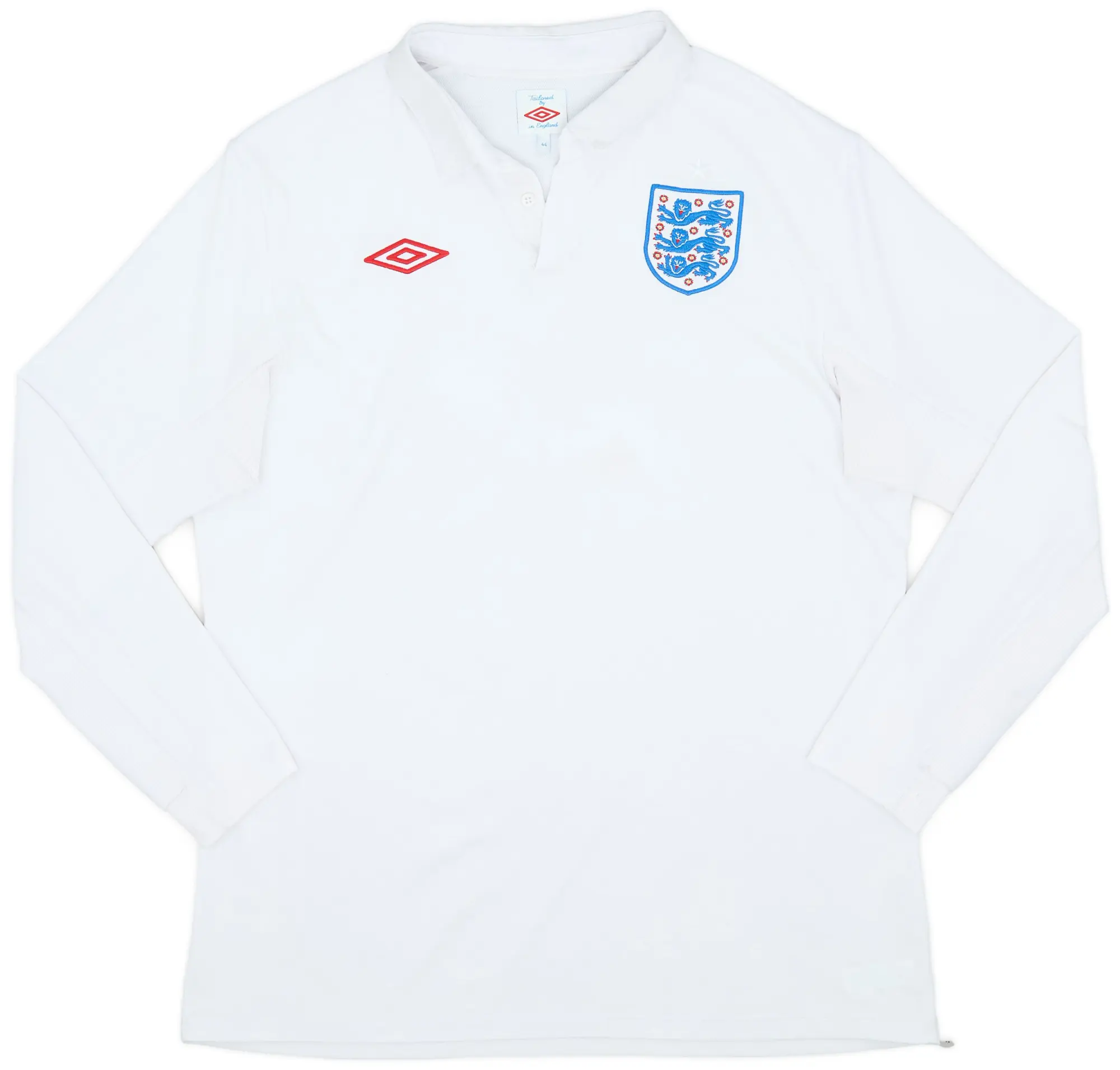 Umbro 2009-10 England Home L/S Shirt - 7/10 - (L)