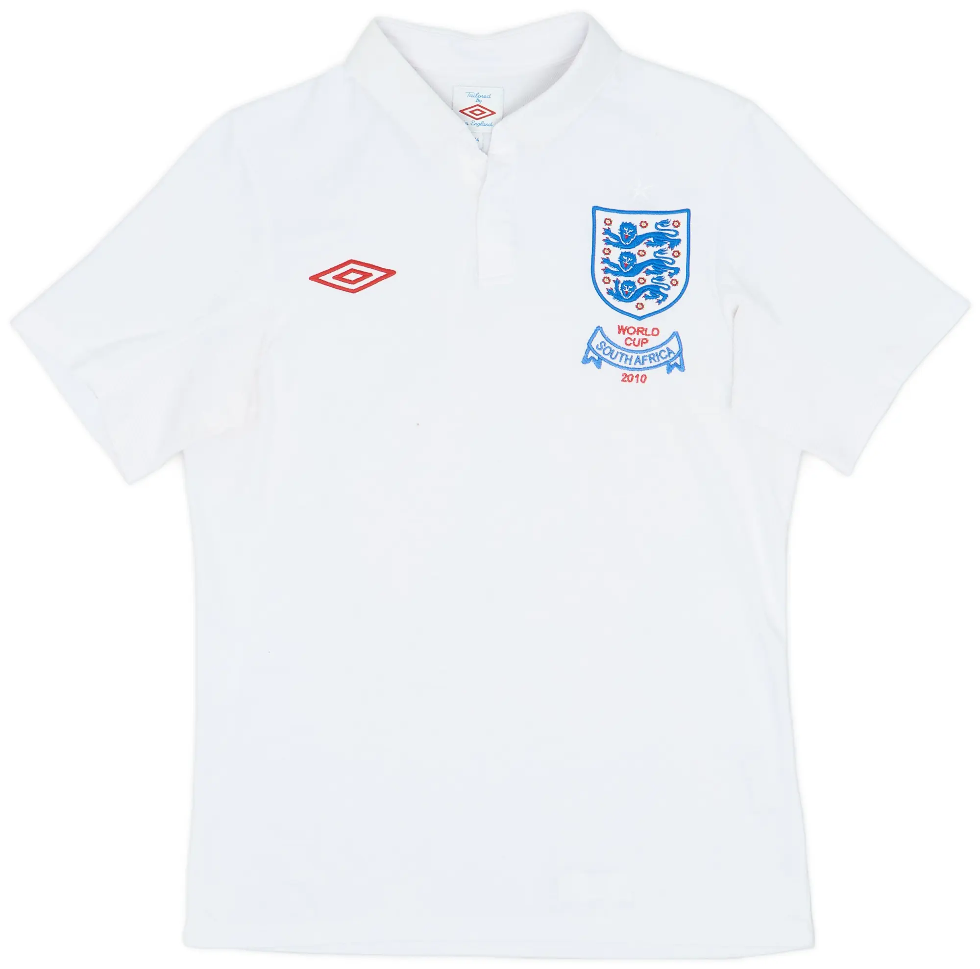 Umbro 2009-10 England 'South Africa' Home Shirt - 8/10 - (XS)