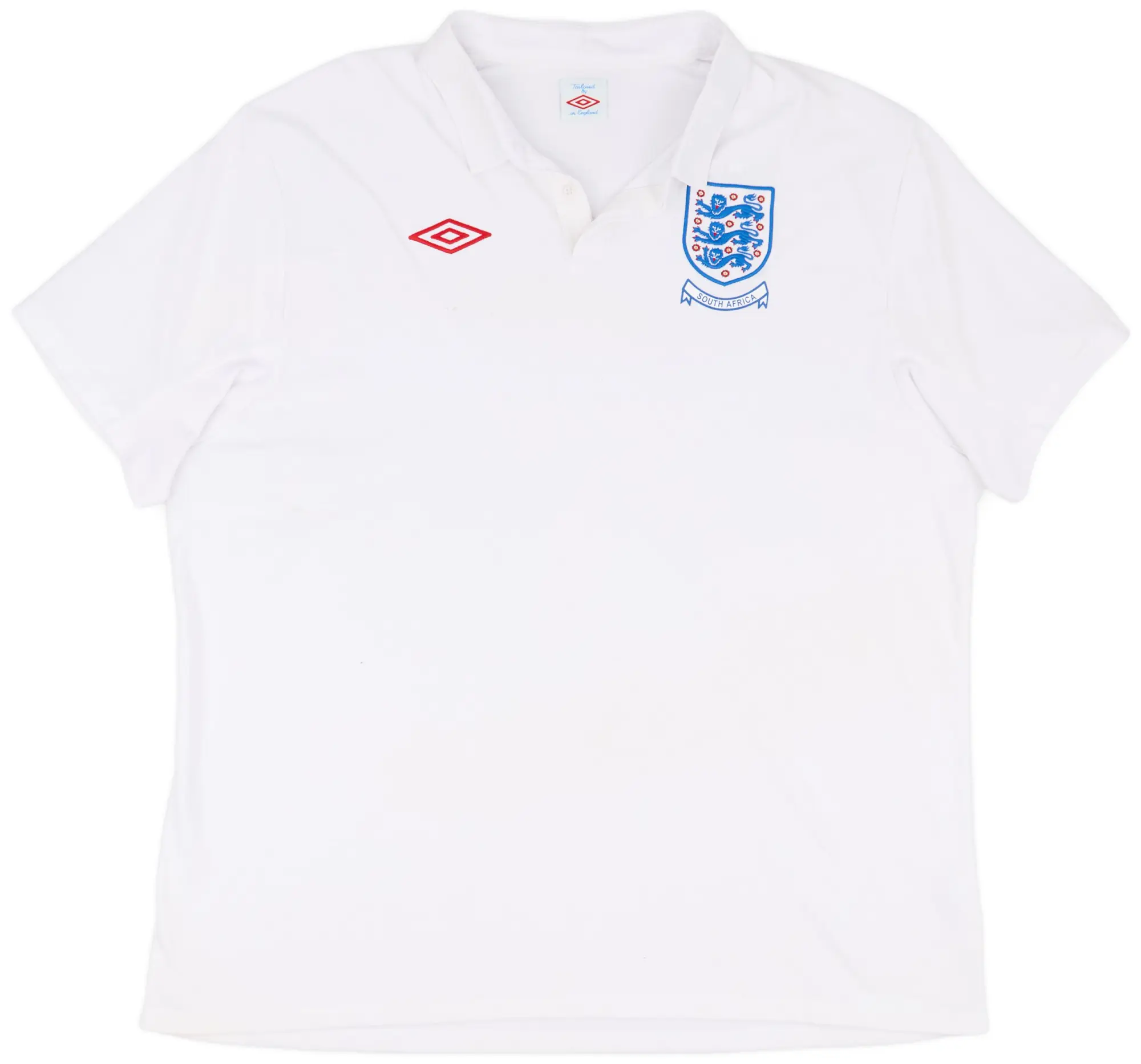 Umbro 2009-10 England 'South Africa' Home Shirt - 7/10 - (3XL)