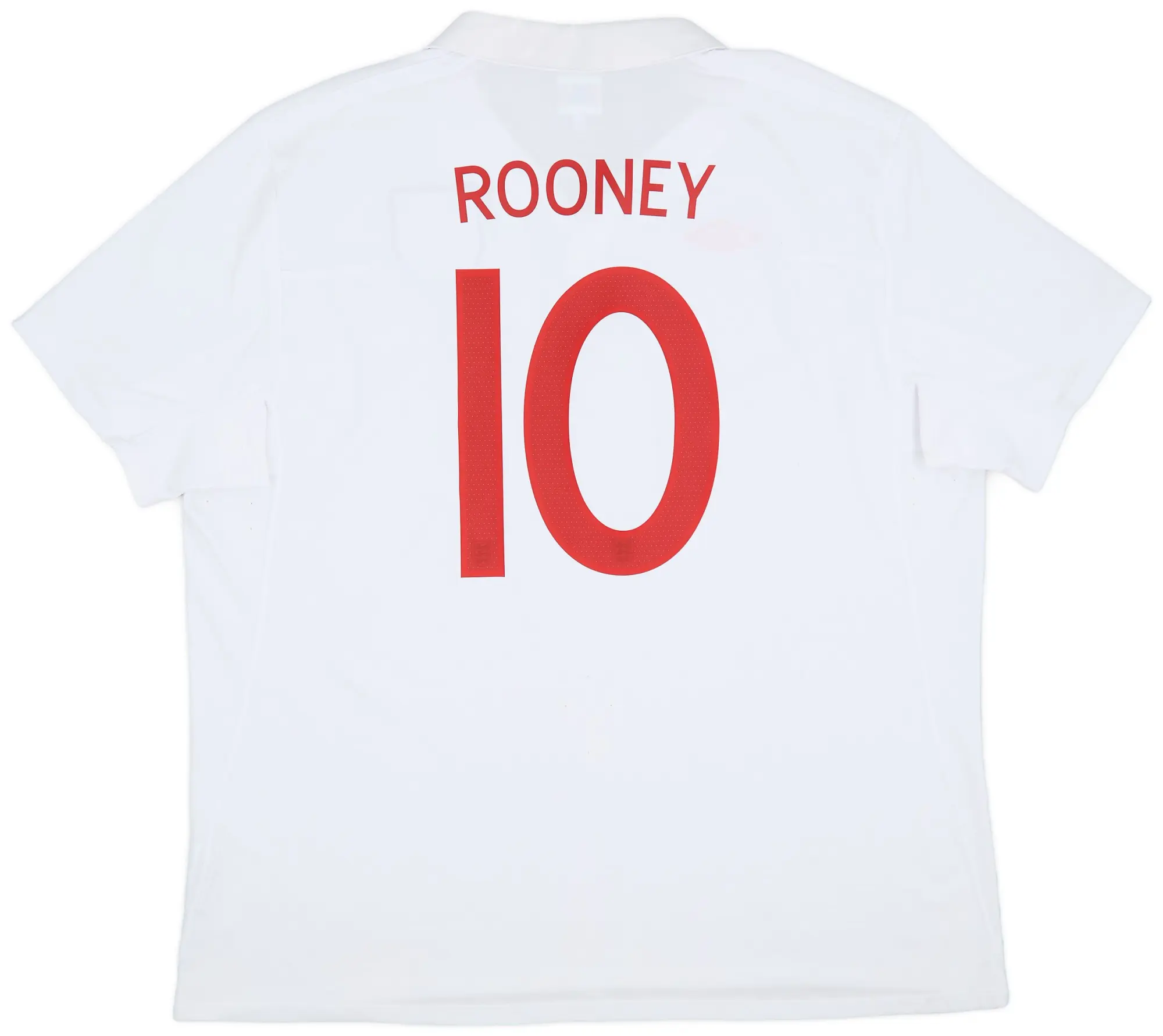Umbro 2009-10 England Home Shirt Rooney #10 - 8/10 - (3XL)