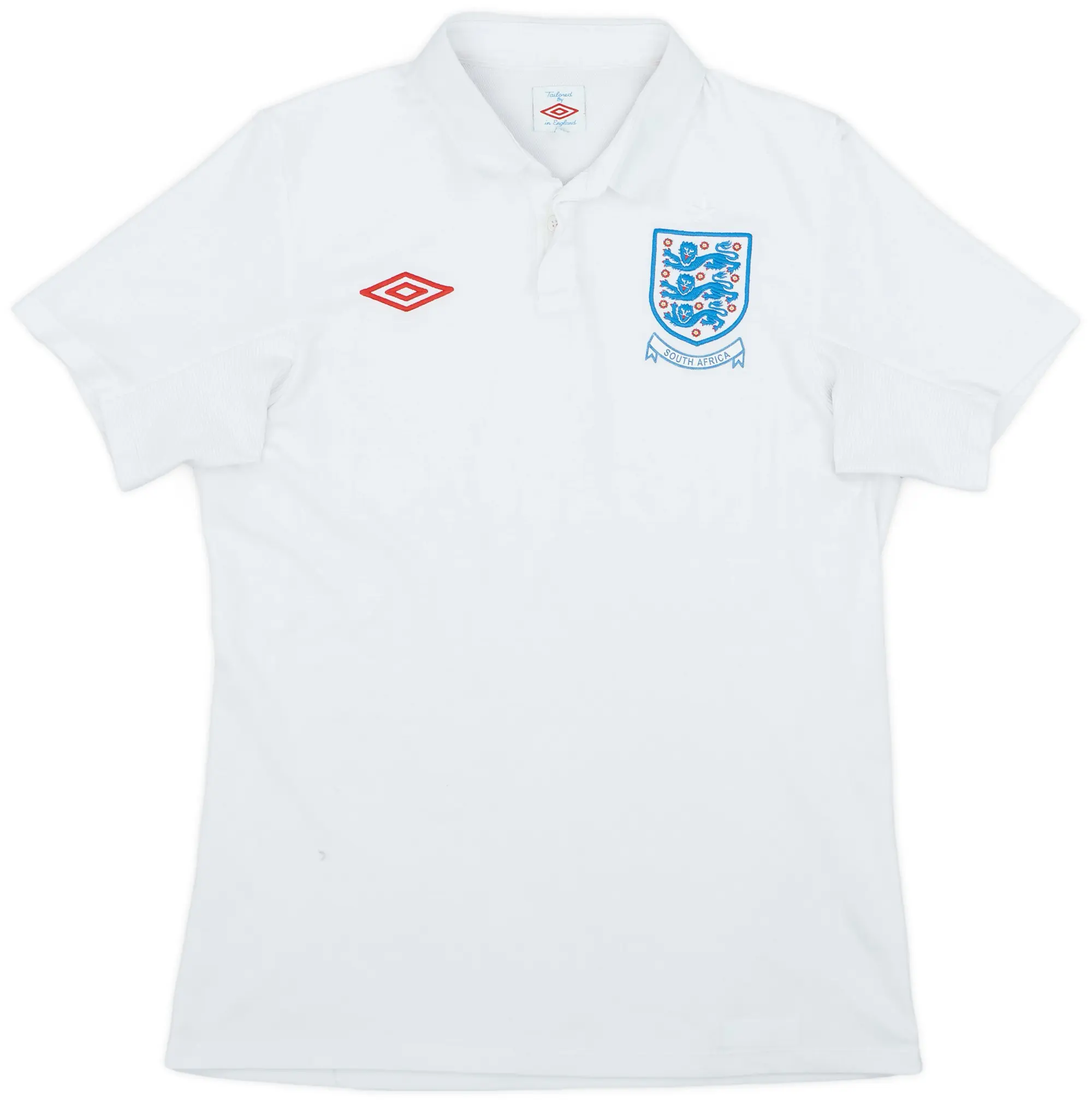 Umbro 2010-11 England 'South Africa' Home Shirt - 9/10 - (M)