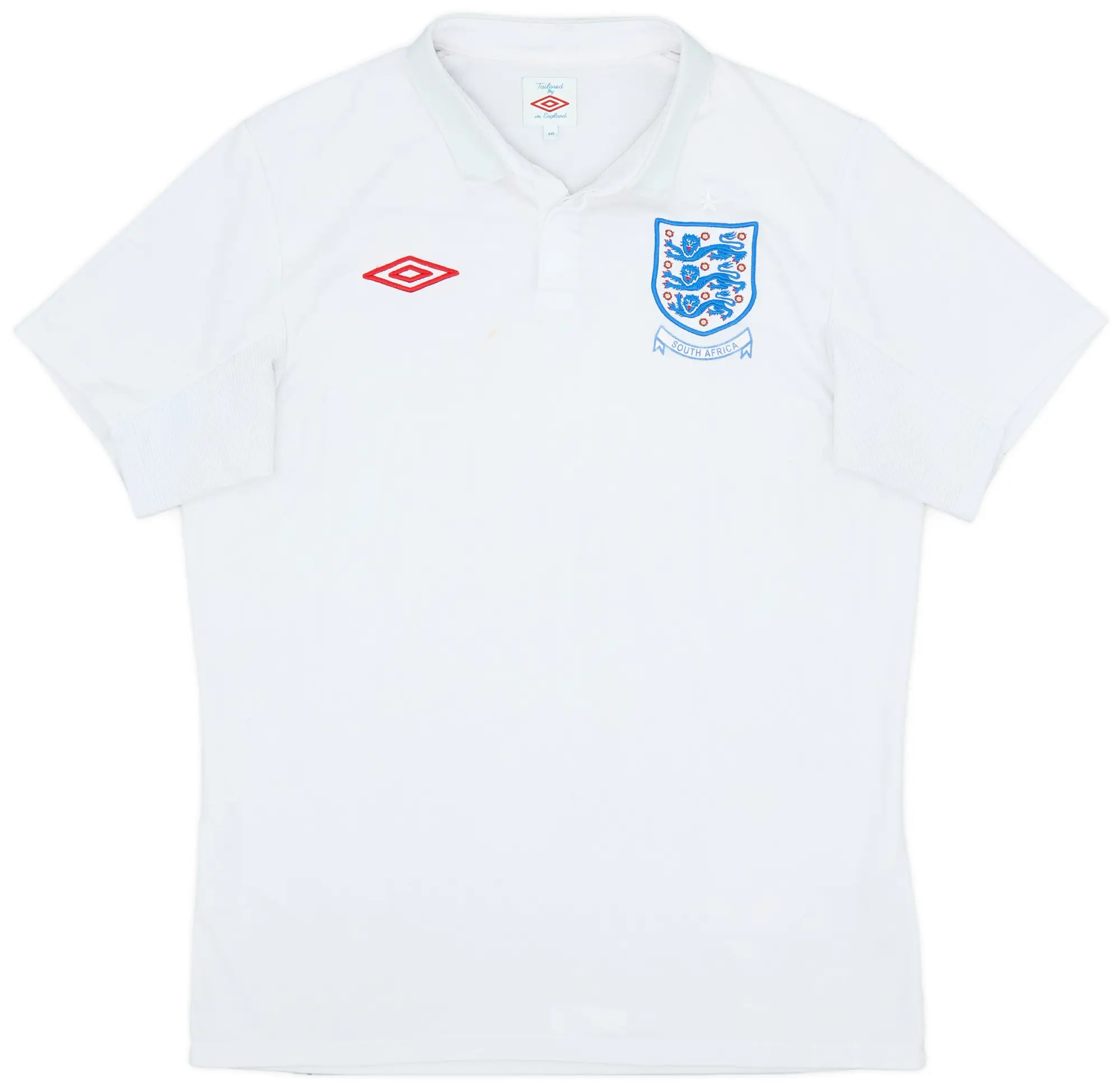 Umbro 2010-11 England Home Shirt - 6/10 - (M)