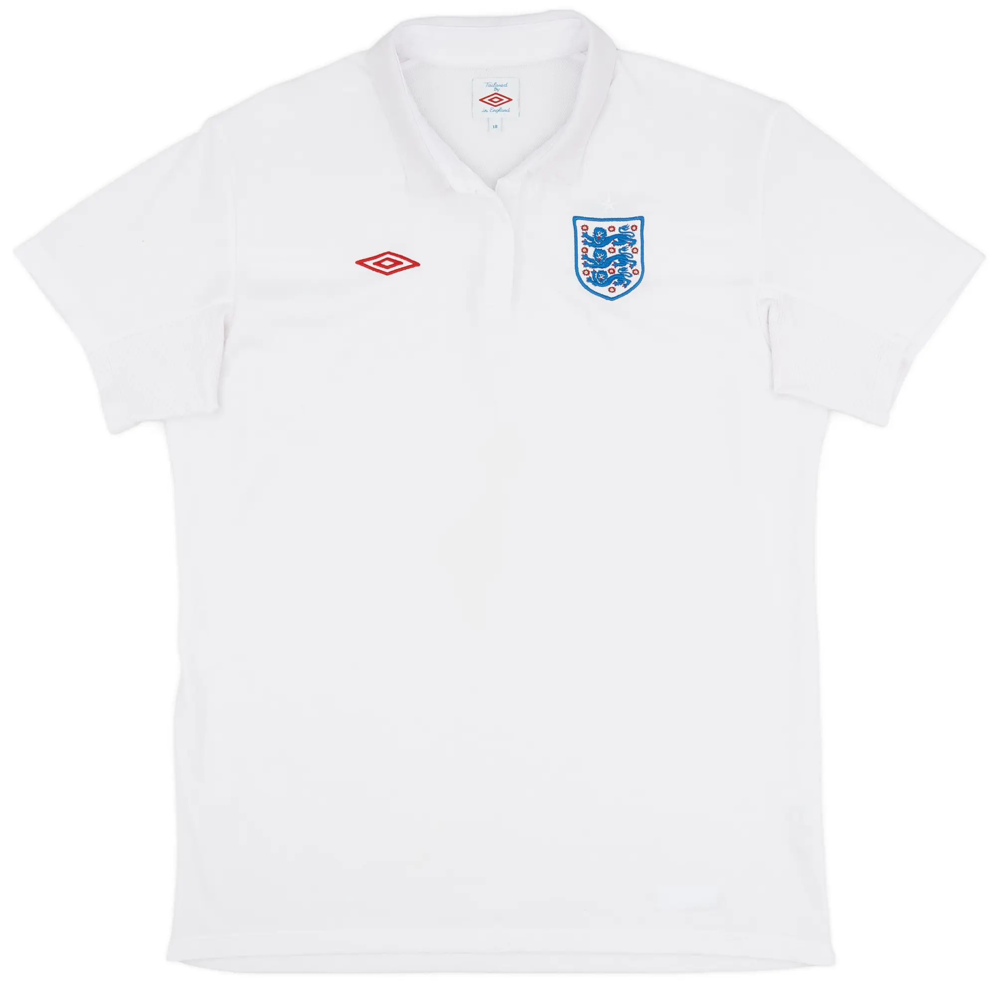 Umbro 2010-11 England Home Shirt - 8/10 - (Women's XL)