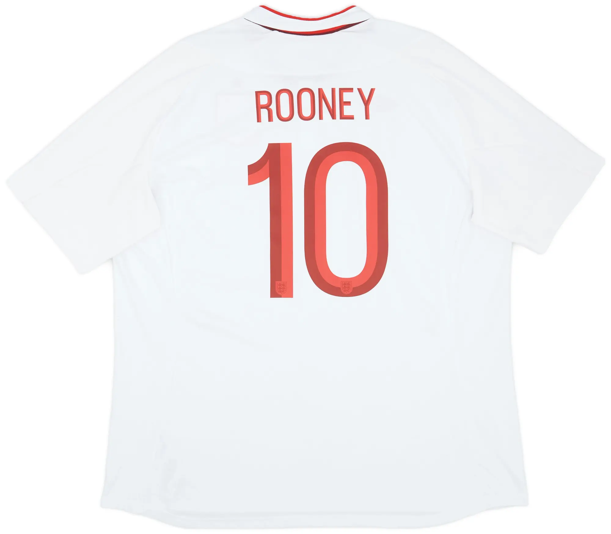 Umbro 2012-13 England Home Shirt Rooney #10 - 8/10 - (3XL)