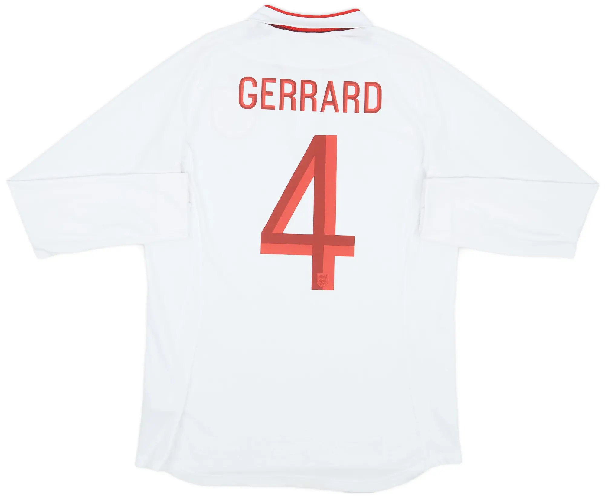 Umbro 2012-13 England Home Shirt Gerrard #4 - 8/10 - (M)