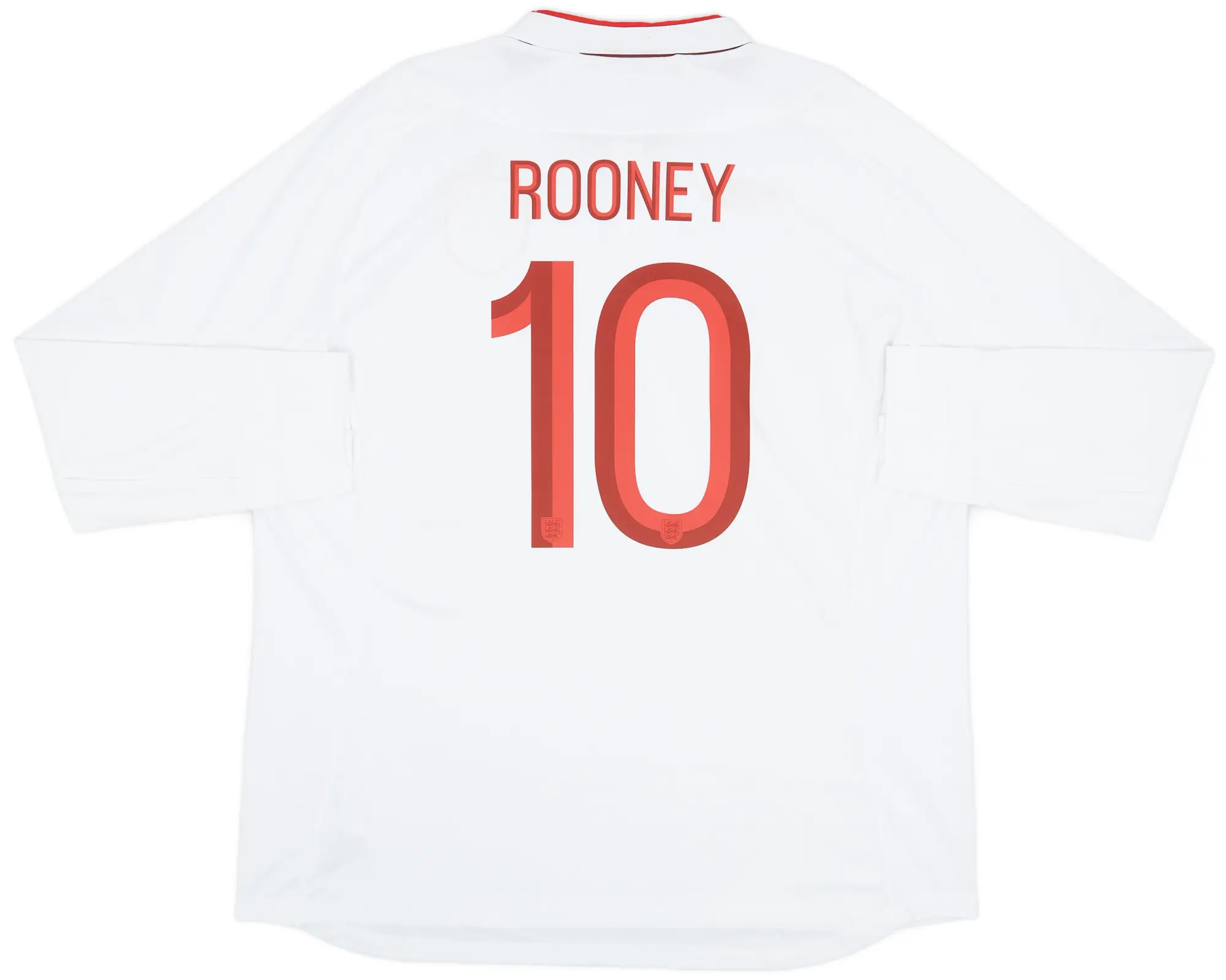 Umbro 2012-13 England Home L/S Shirt Rooney #10 (XXL)