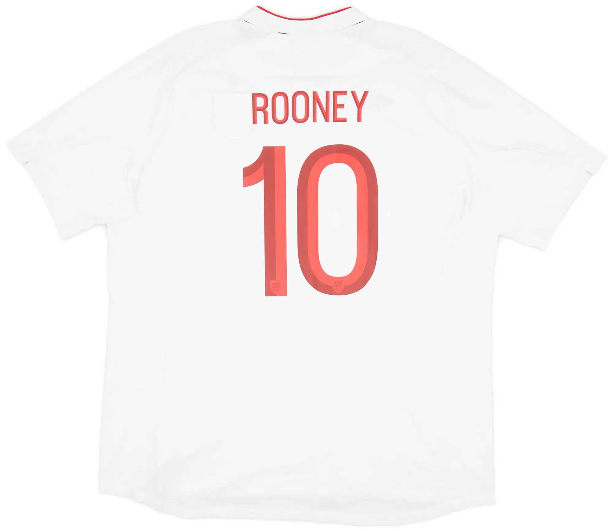 Umbro 2012-13 England Home Shirt Rooney #10 - 8/10 - (3XL)