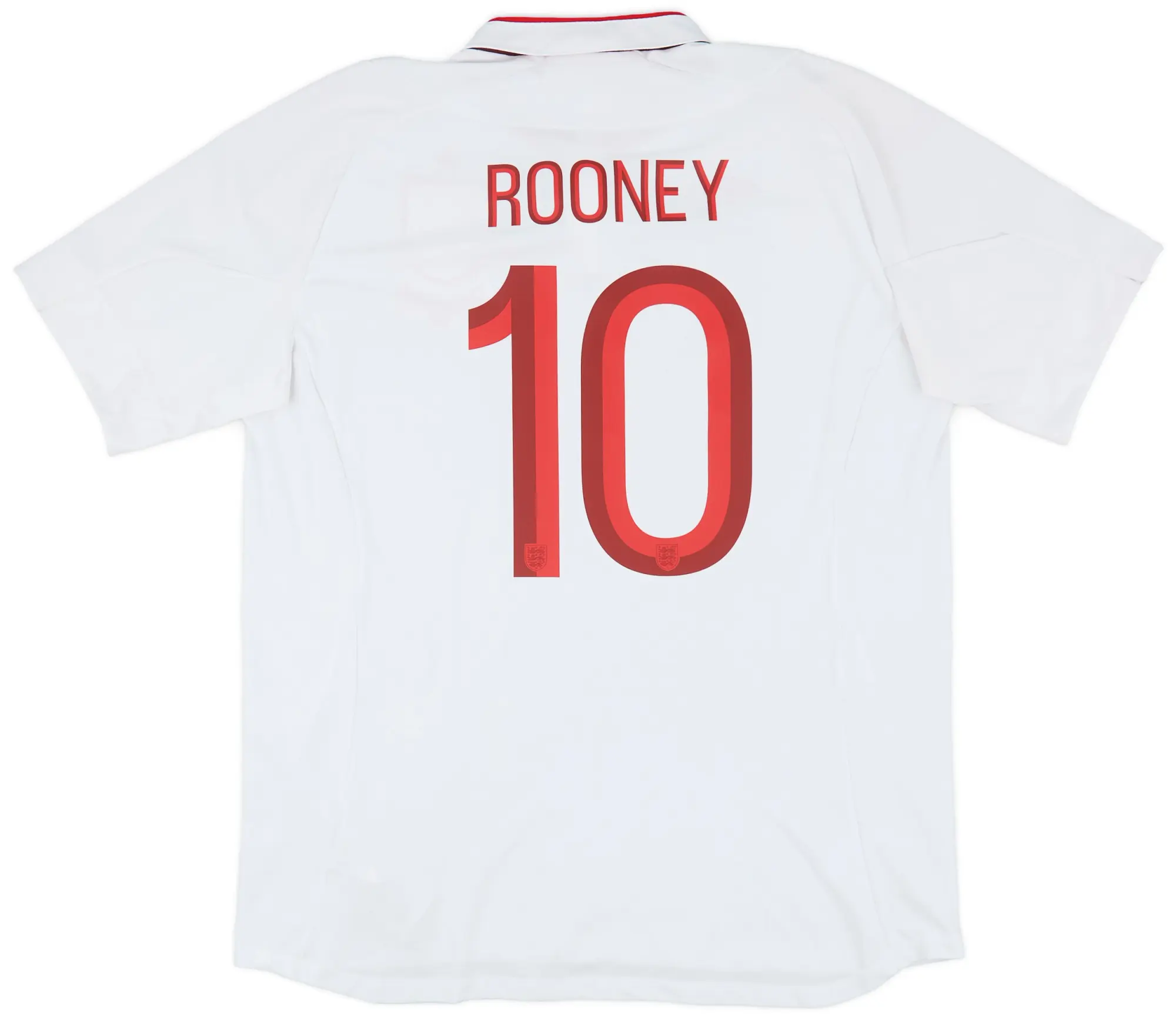 Umbro 2012-13 England 'Poland/Ukraine' Home Shirt Rooney #10 - 7/10 - (XL)