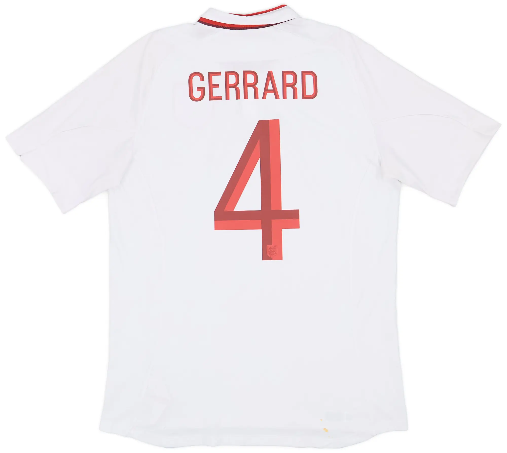Umbro 2012-13 England Home Shirt Gerrard #4 - 6/10 - (L)