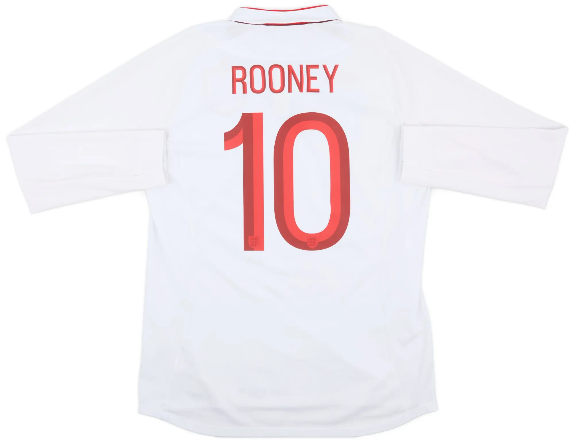 Umbro 2012-13 England Home L/S Shirt Rooney #10 - 9/10 - (L)