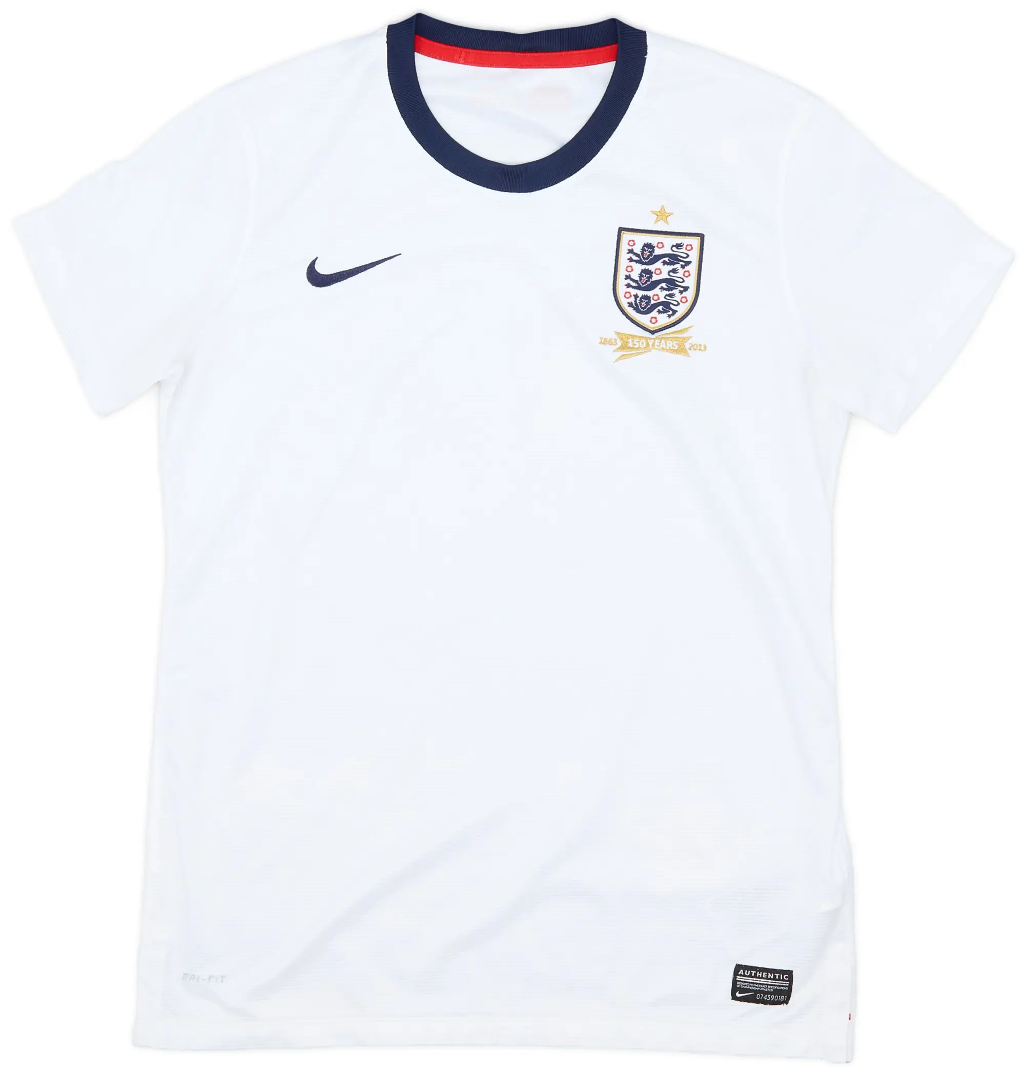 Nike 2013 England 150th Anniversary Home Shirt - 7/10 - (Women's M)