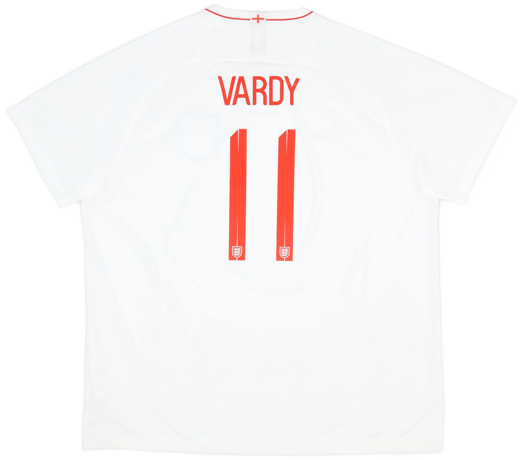 Nike 2018-19 England Home Shirt Vardy #11 - 8/10 - (3XL)