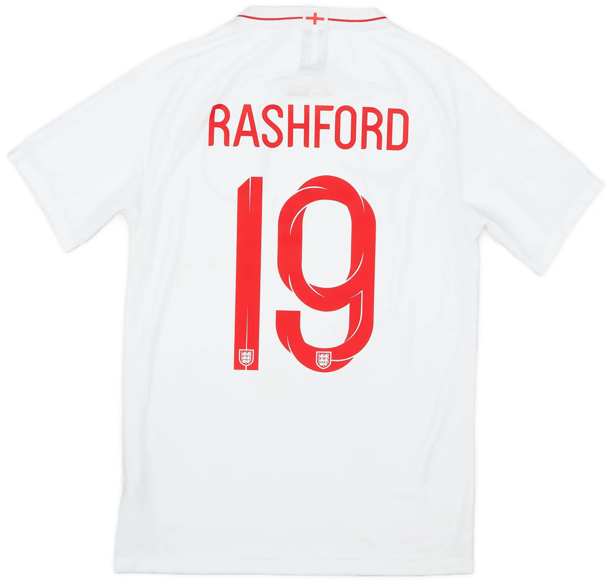 Nike 2018-19 England Home Shirt Rashford #19 - 7/10 - (S)