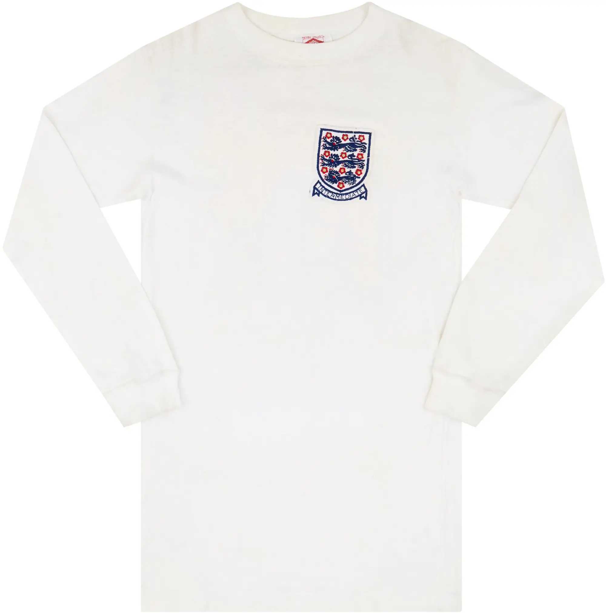 Umbro 1972-73 England U-21 Match Issue Home L/S Shirt #4 (Thompson)