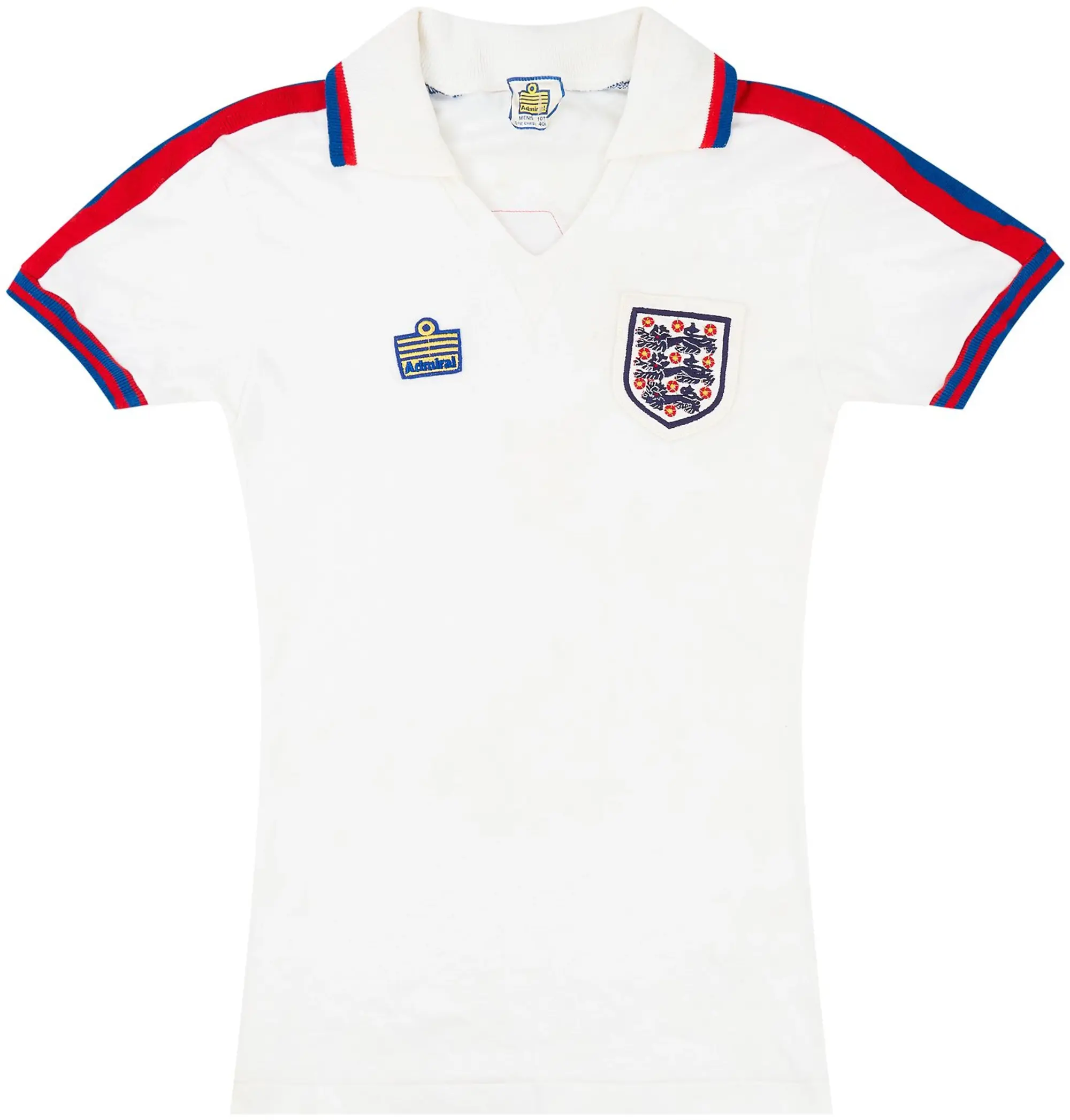 Admiral 1978-80 England Match Issue Home Shirt #4 (Thompson)