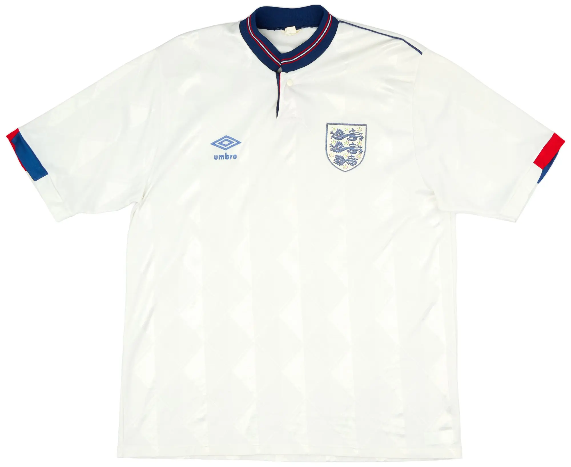 Umbro 1987-90 England Home Shirt - 8/10 - (L)