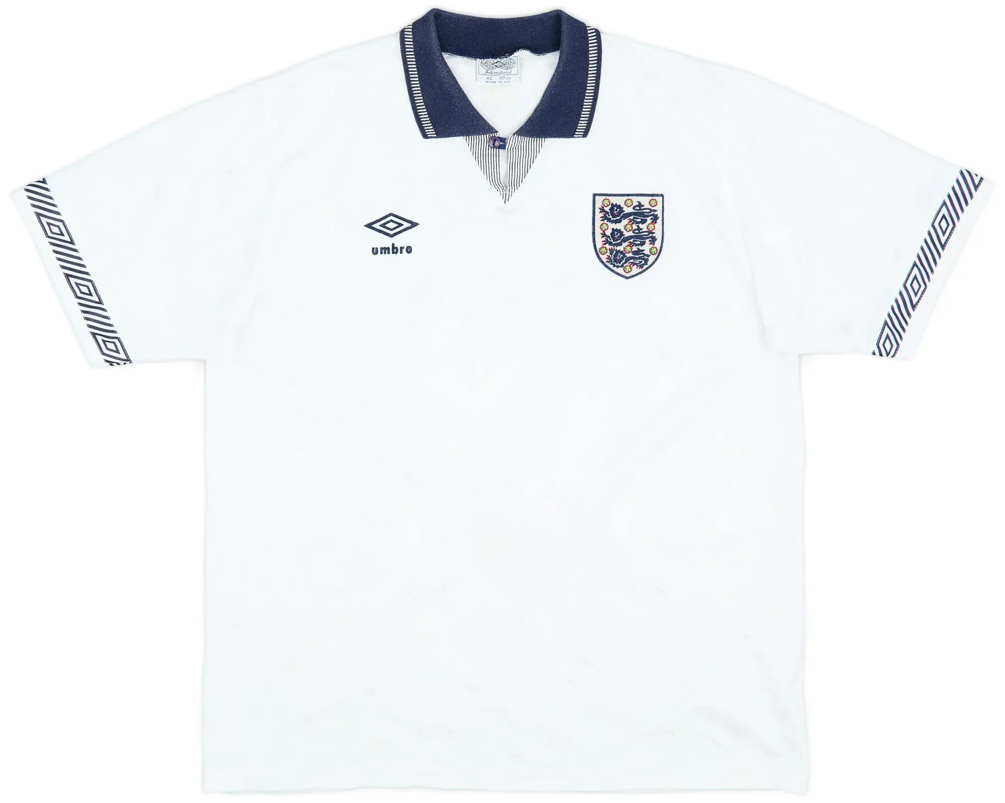 Umbro 1990-92 England Home Shirt - 9/10 - (L)