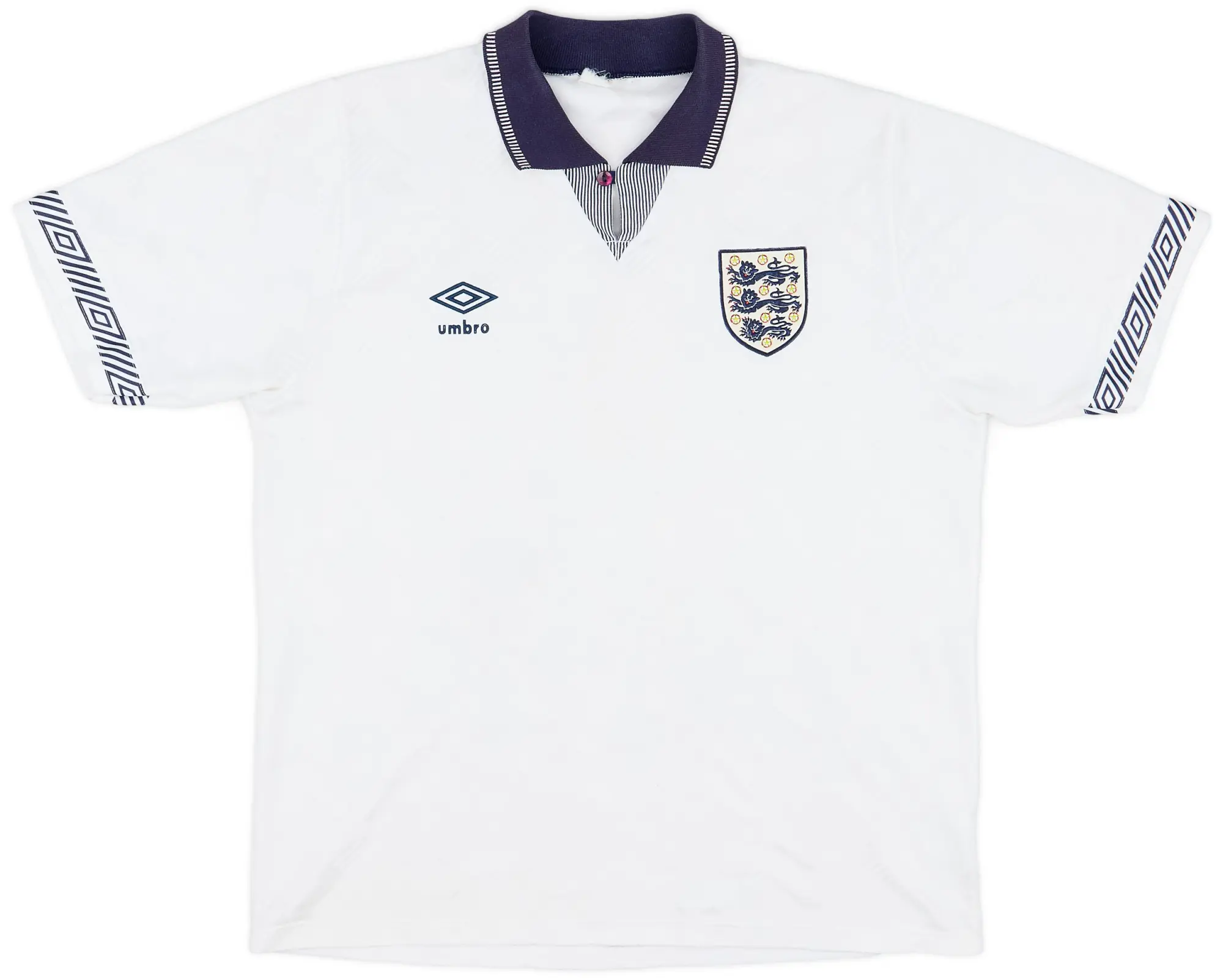 Umbro 1990-92 England Home Shirt - 8/10 - (L)
