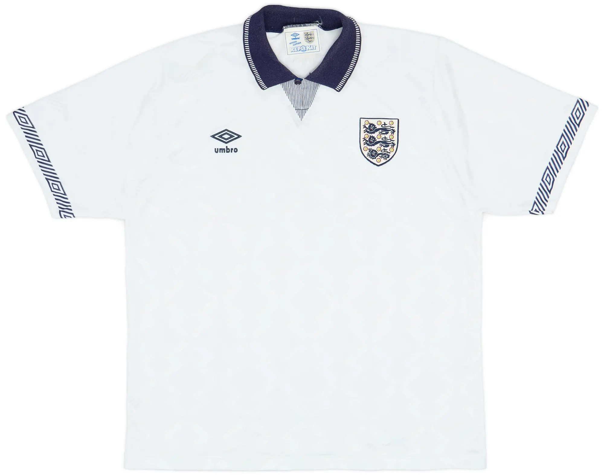 Umbro 1990-92 England Home Shirt - 8/10 - (XL)